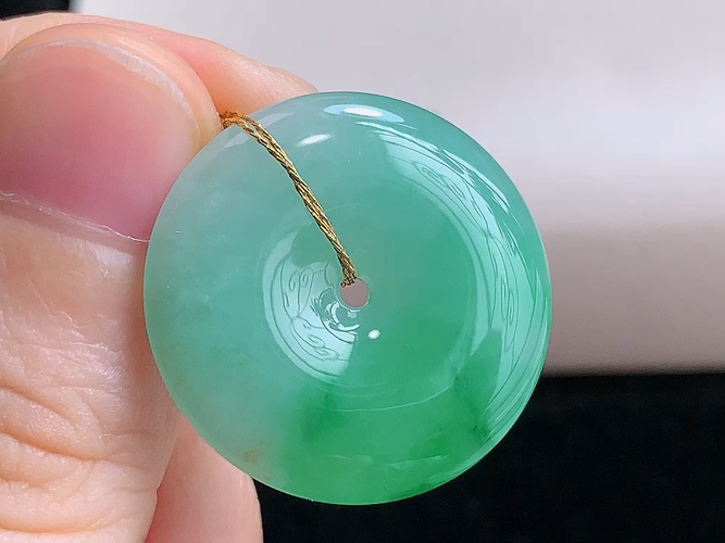 平安扣，无裂，尺寸25.0-5.1mm，包A附证书
