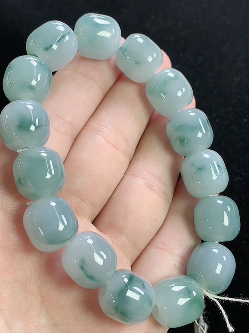 冰飘花路路通手串，尺寸12.8-12.5mm，L24mdy