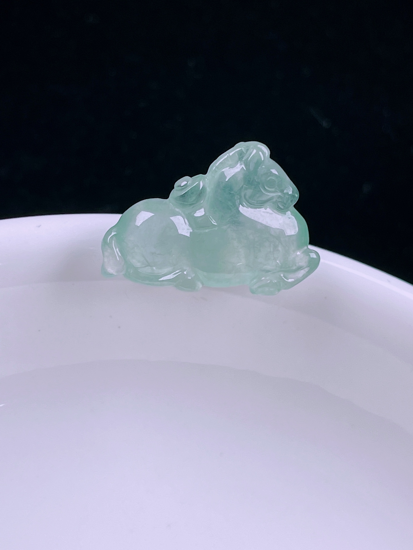 ️高冰唐马，老种起光，细底通透，尺寸：17/12/4.8mm0624
