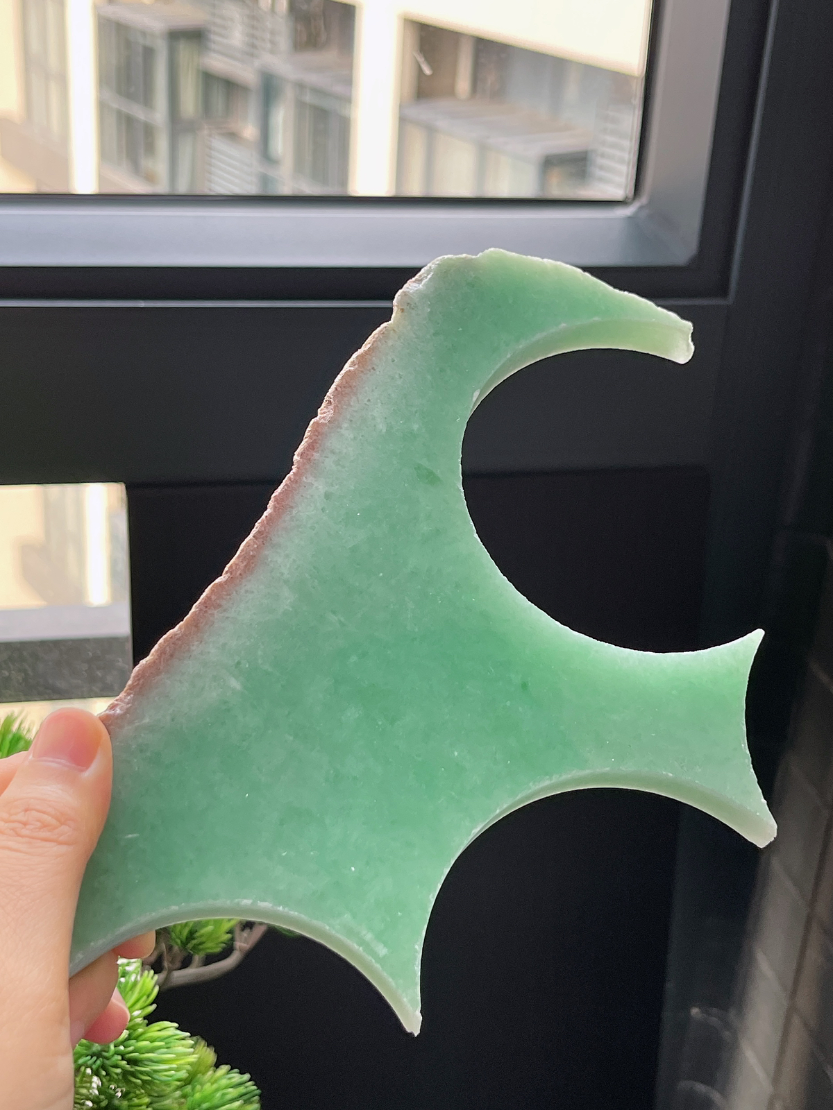 翡翠满绿片料边角