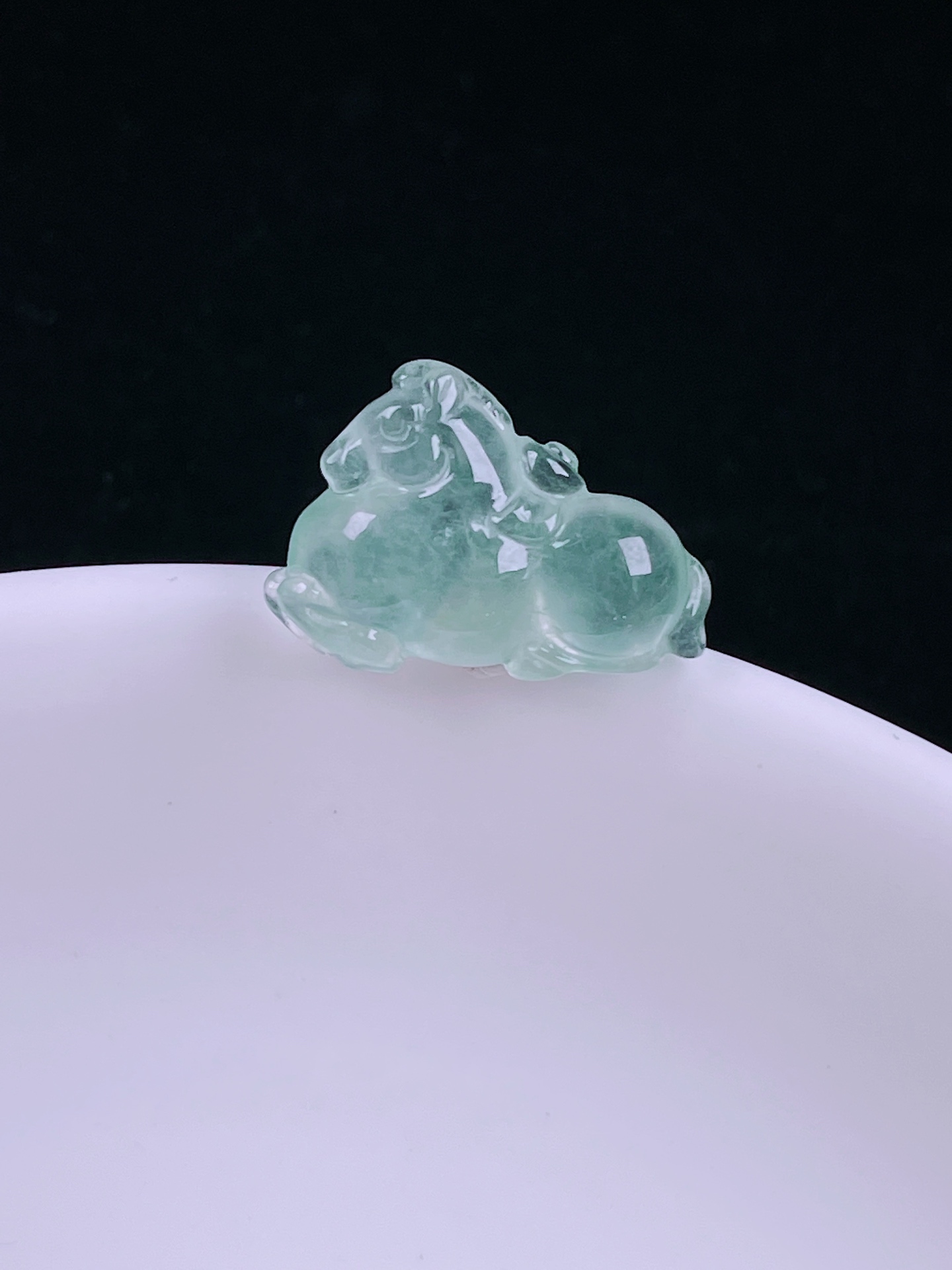 ️高冰唐马，老种起光，细底通透，尺寸：17/12/4.8mm0624