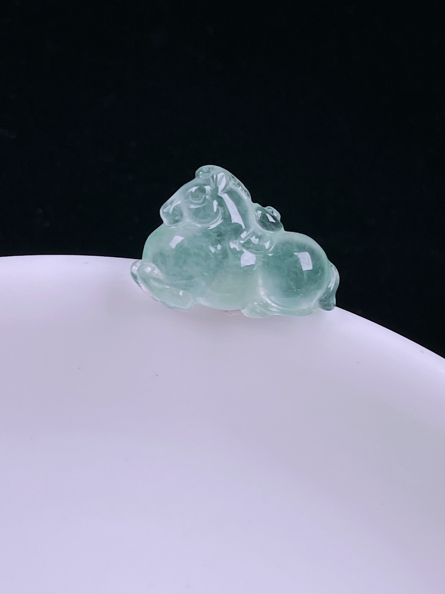 ️高冰唐马，老种起光，细底通透，尺寸：17/12/4.8mm0624