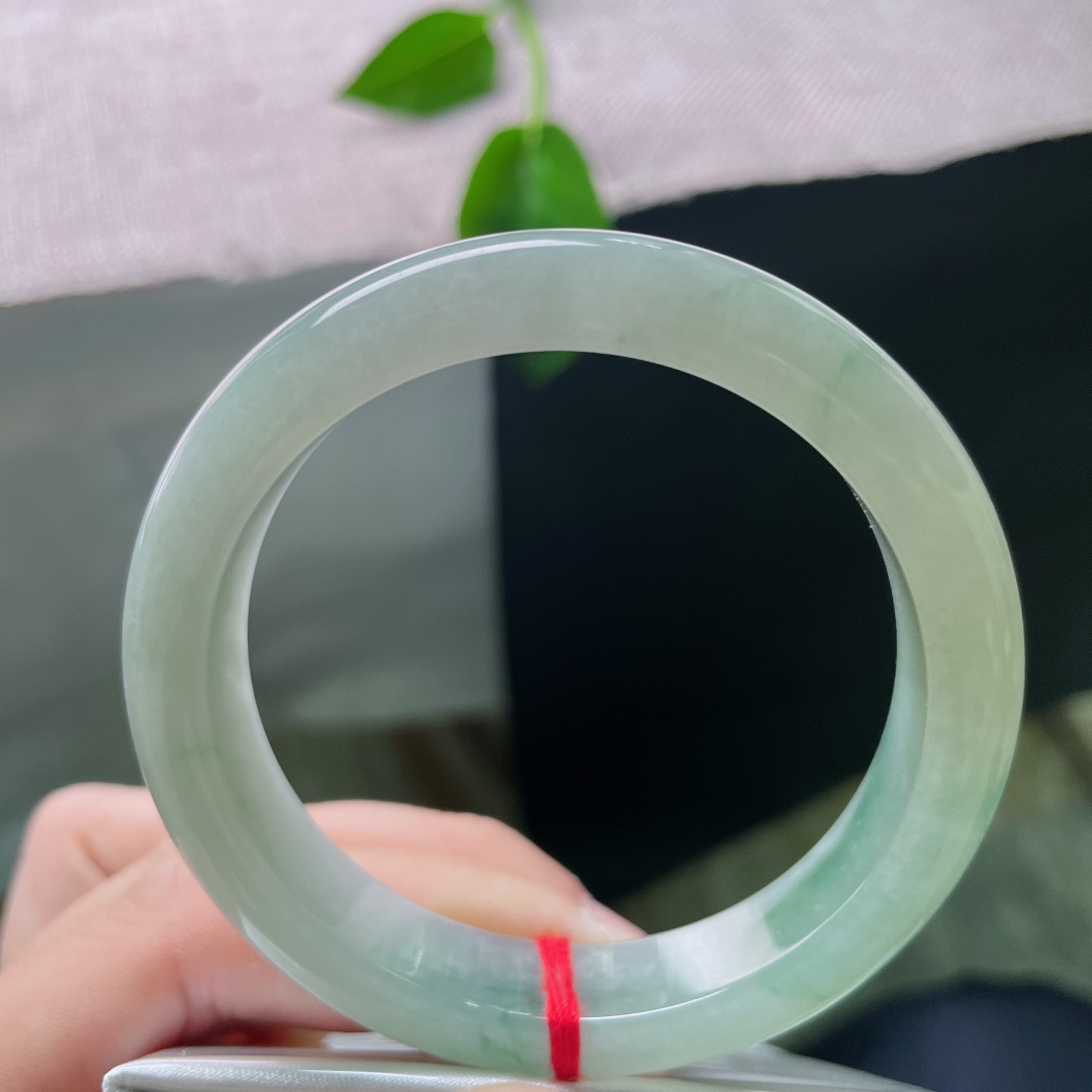 53.8/11.4/7.5，飘花正圈，清润通透，佩戴温柔，种老，干净，有纹，ss54597a