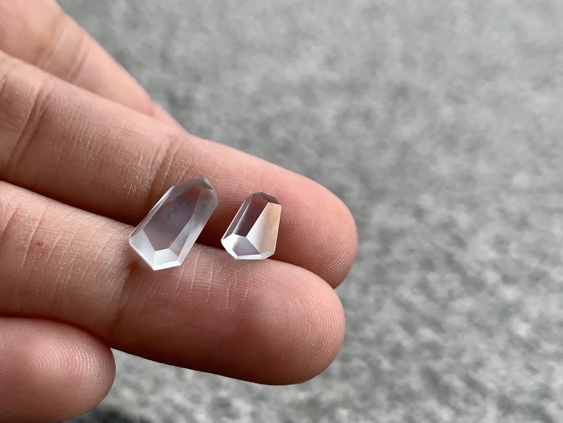 ️ 【冰钻面一对】 尺寸：11×6.4×3.2 / 6.9×5.2×3.6mm