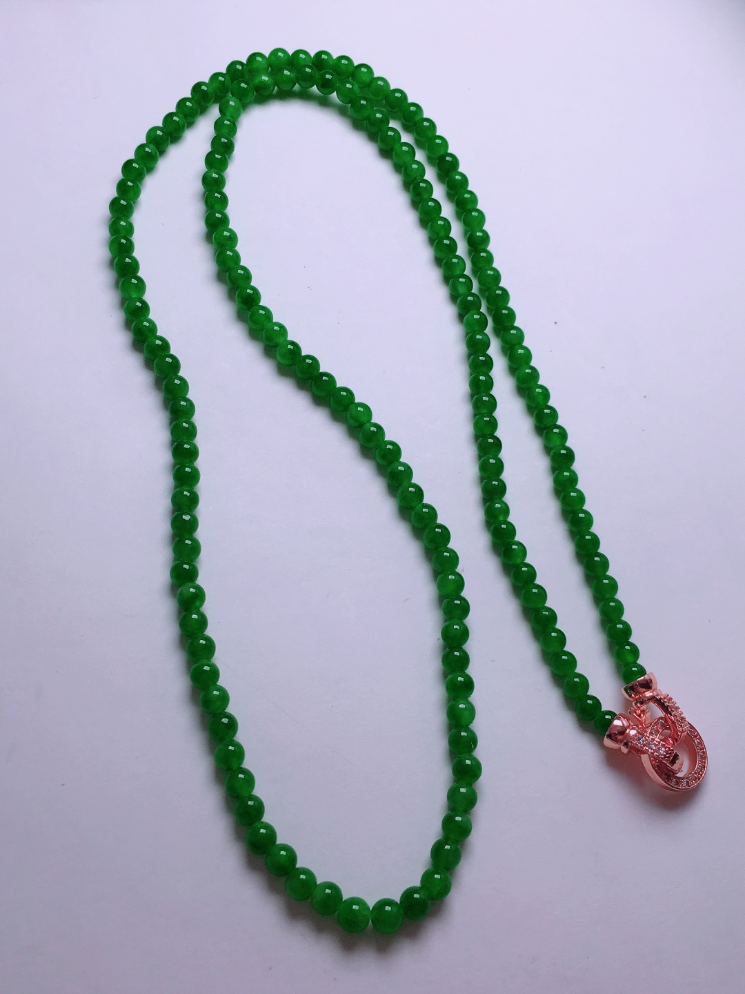 ️绿珠子项链，晶莹剔透，新颖时尚，3.6-4.2