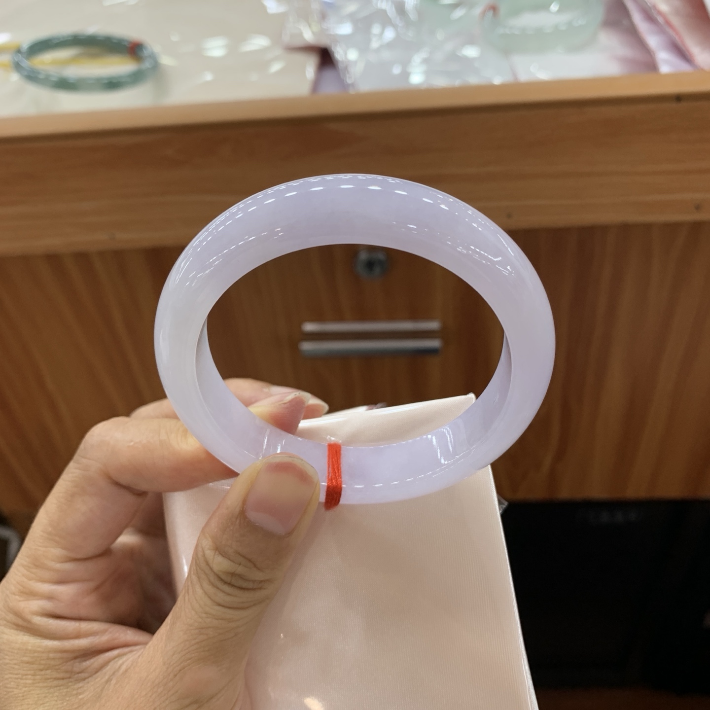 062414LJ 正圈翡翠手镯 56.7-13-8.6
