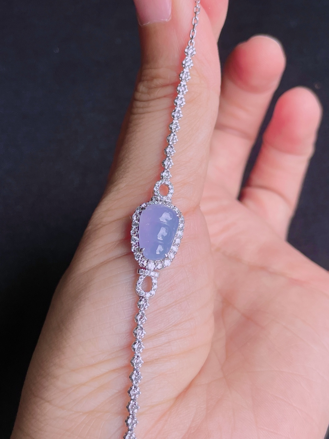 ️高冰紫葫芦手链，晶莹剔透，新颖时尚，125-8.5-3