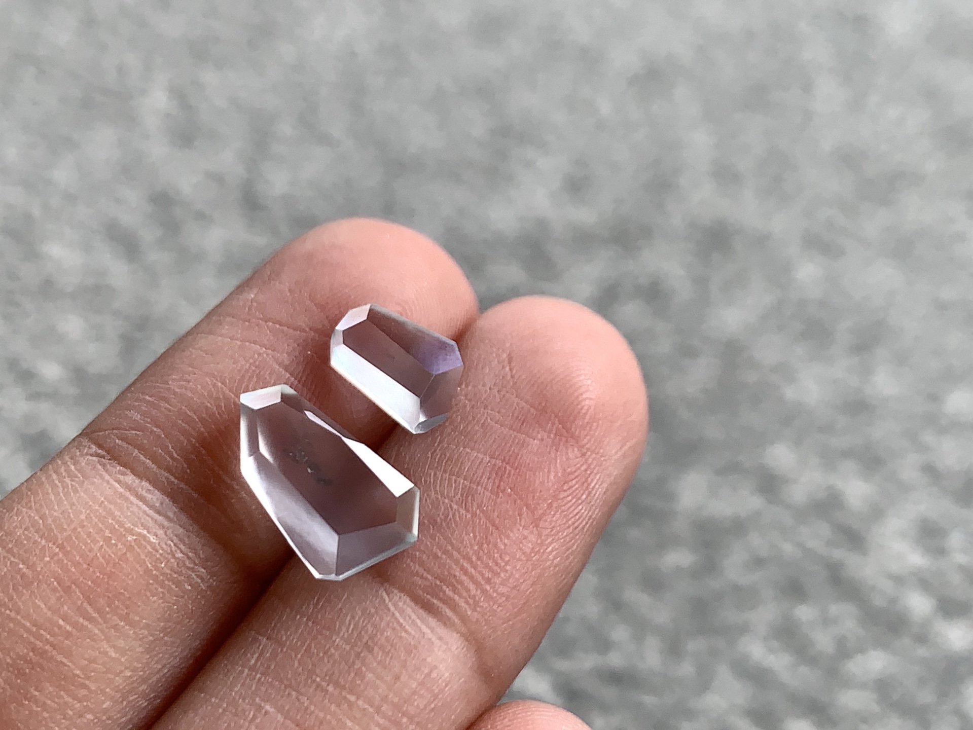 ️ 【冰钻面一对】 尺寸：11×6.4×3.2 / 6.9×5.2×3.6mm