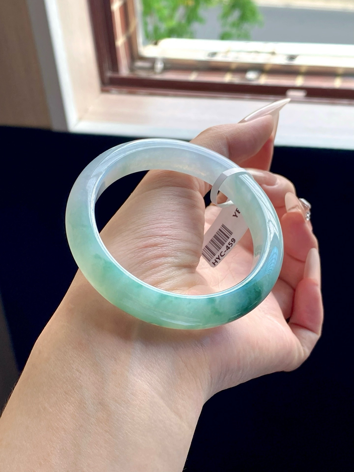 冰飘花绿飘花正圈成品（冰丝不明显
⭕️56.6-11.8-8.8