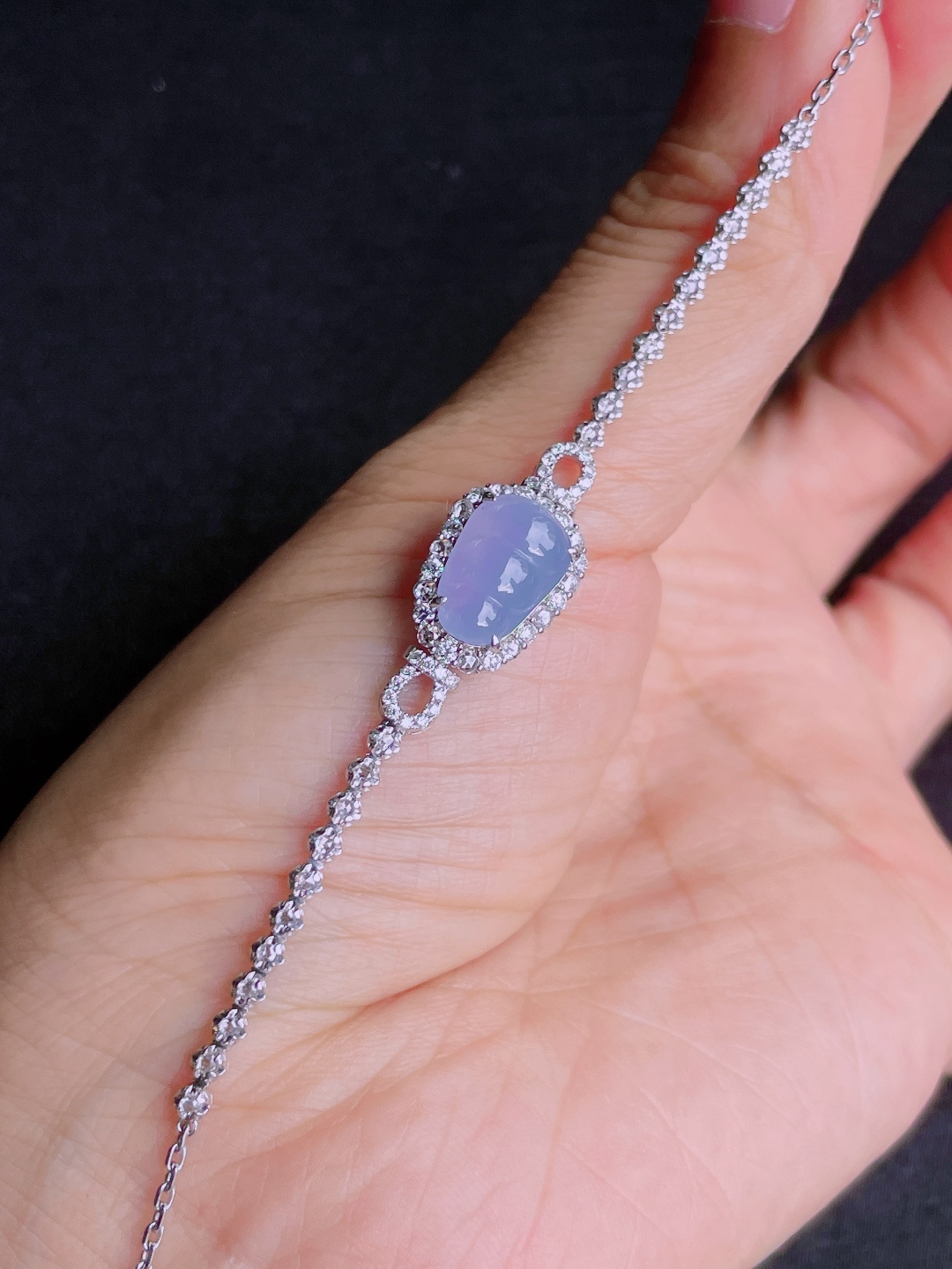 ️高冰紫葫芦手链，晶莹剔透，新颖时尚，125-8.5-3
