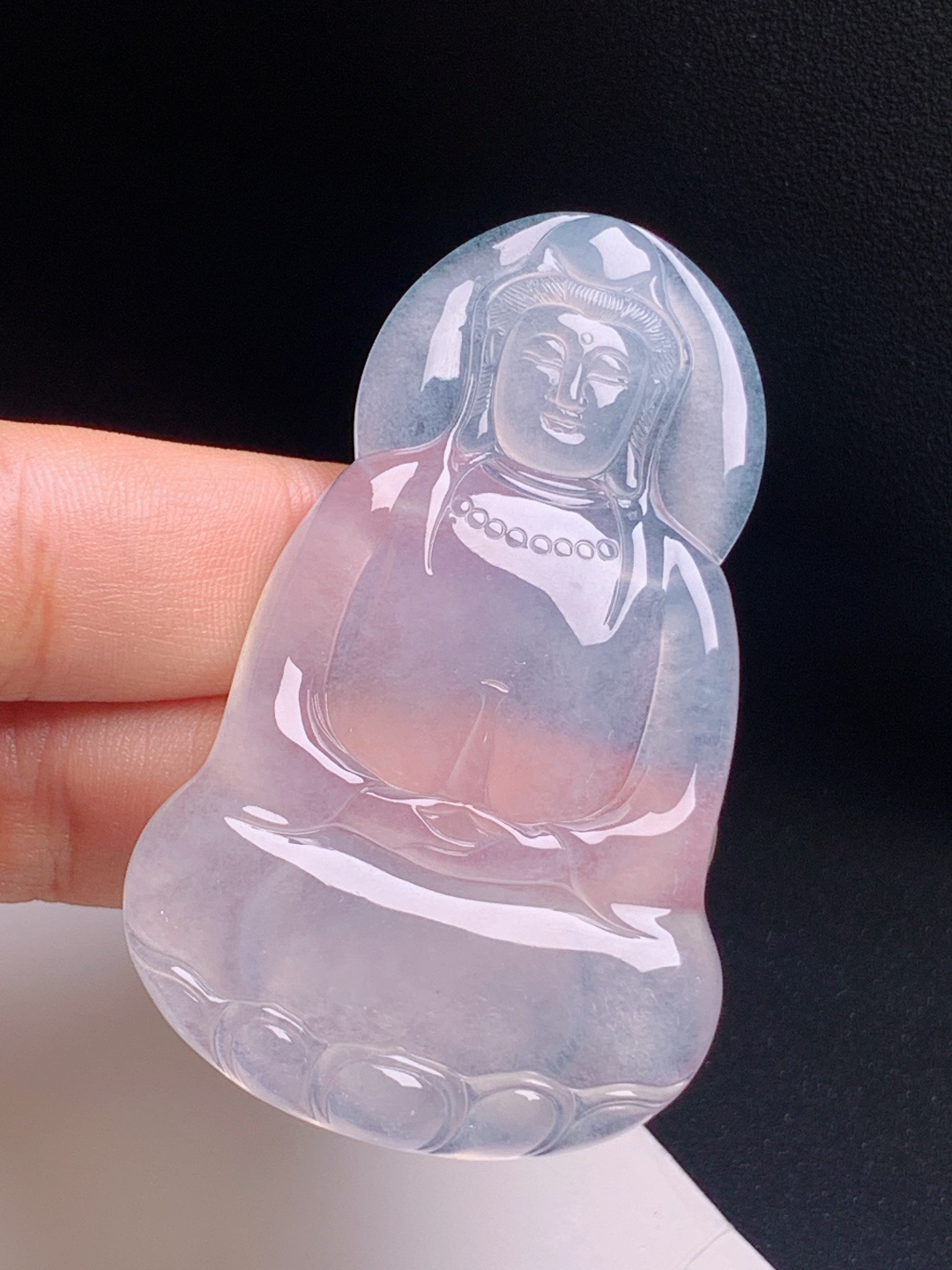 ️ 观音，通透莹润品相端庄，静心护佑平安顺遂 裸石63.1-38.5-5.2 编号2806