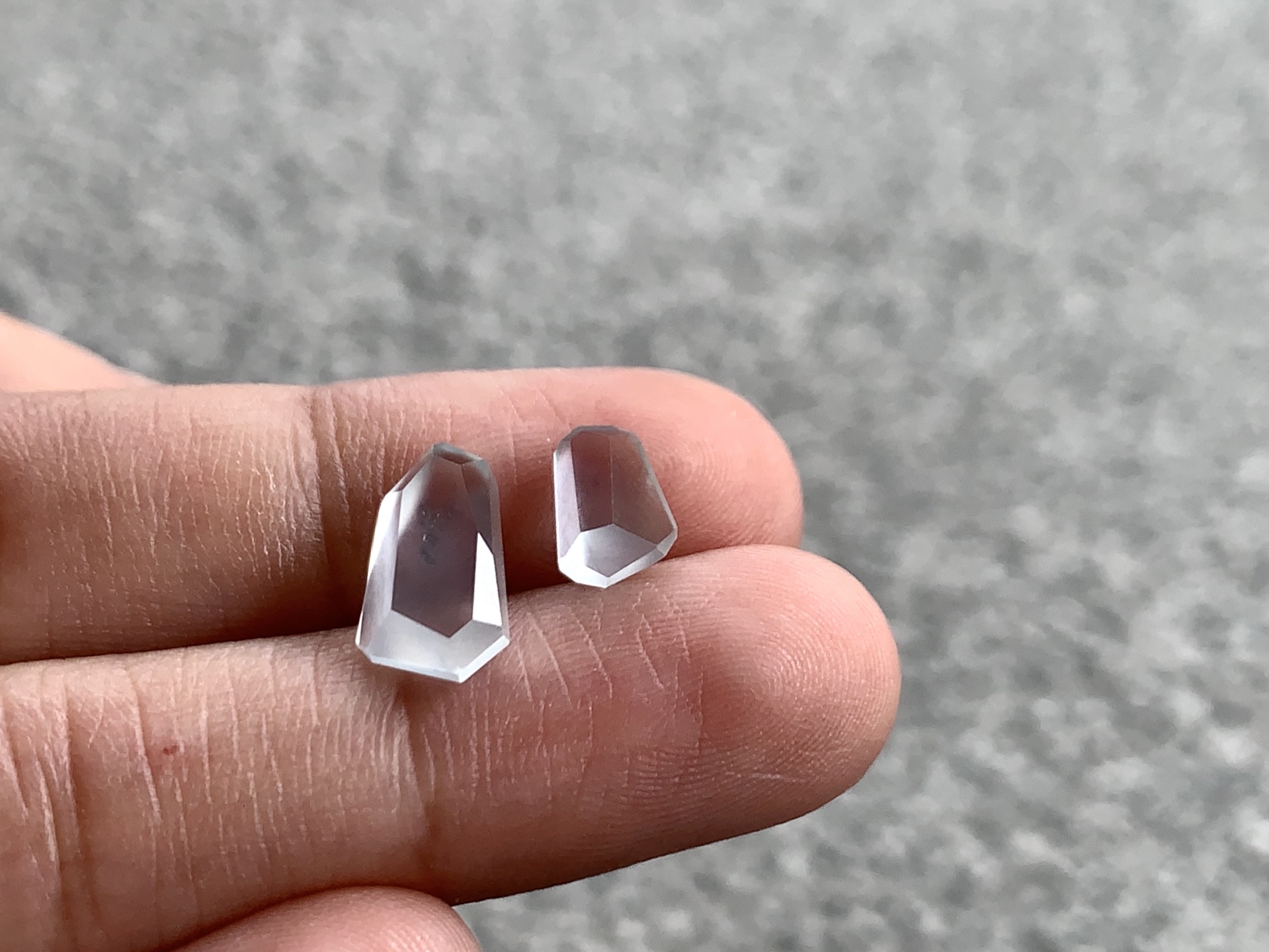 ️ 【冰钻面一对】 尺寸：11×6.4×3.2 / 6.9×5.2×3.6mm