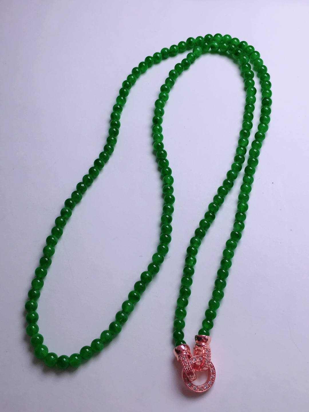 ️绿珠子项链，晶莹剔透，新颖时尚，3.6-4.2