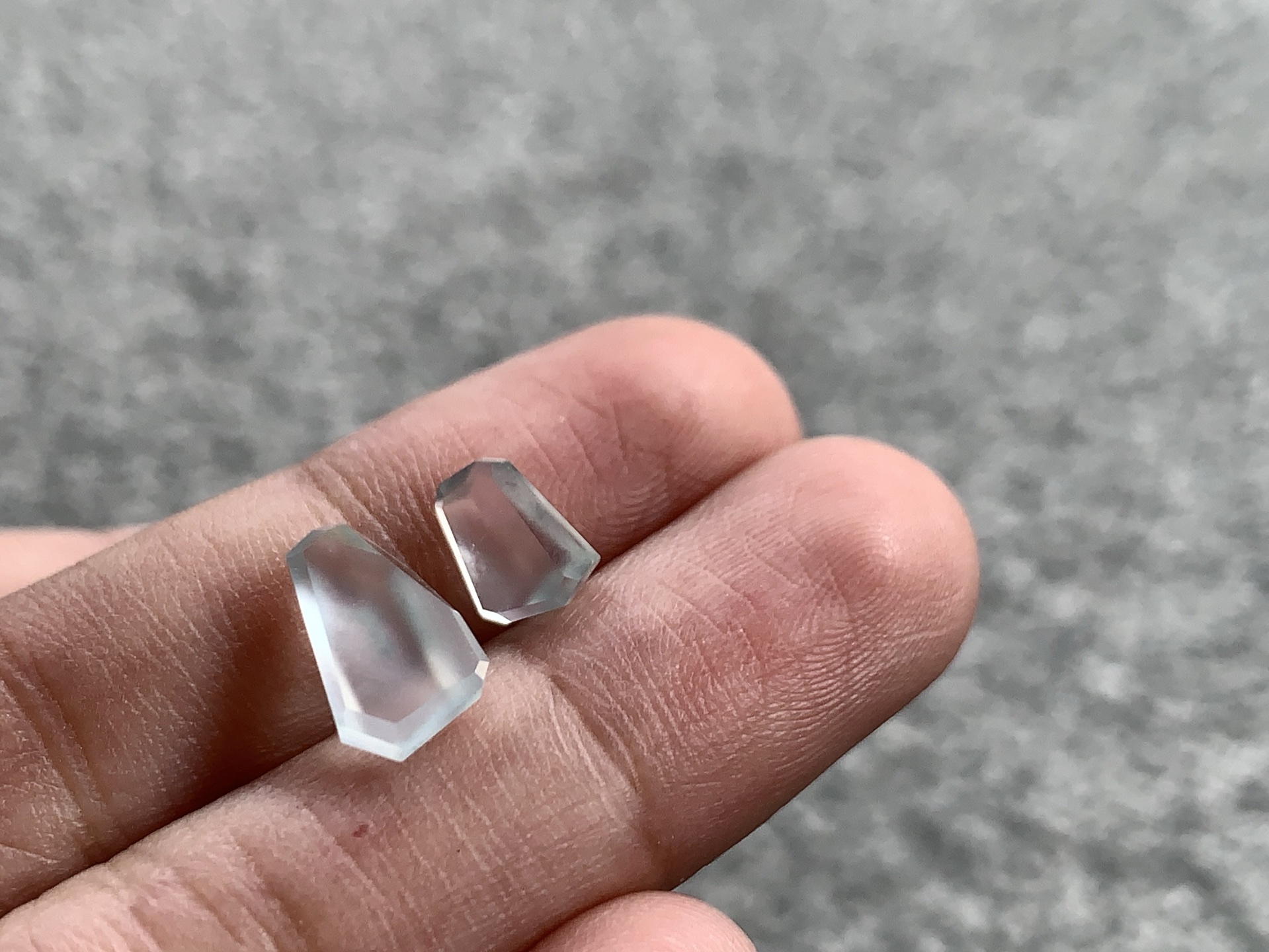️ 【冰钻面一对】 尺寸：11×6.4×3.2 / 6.9×5.2×3.6mm