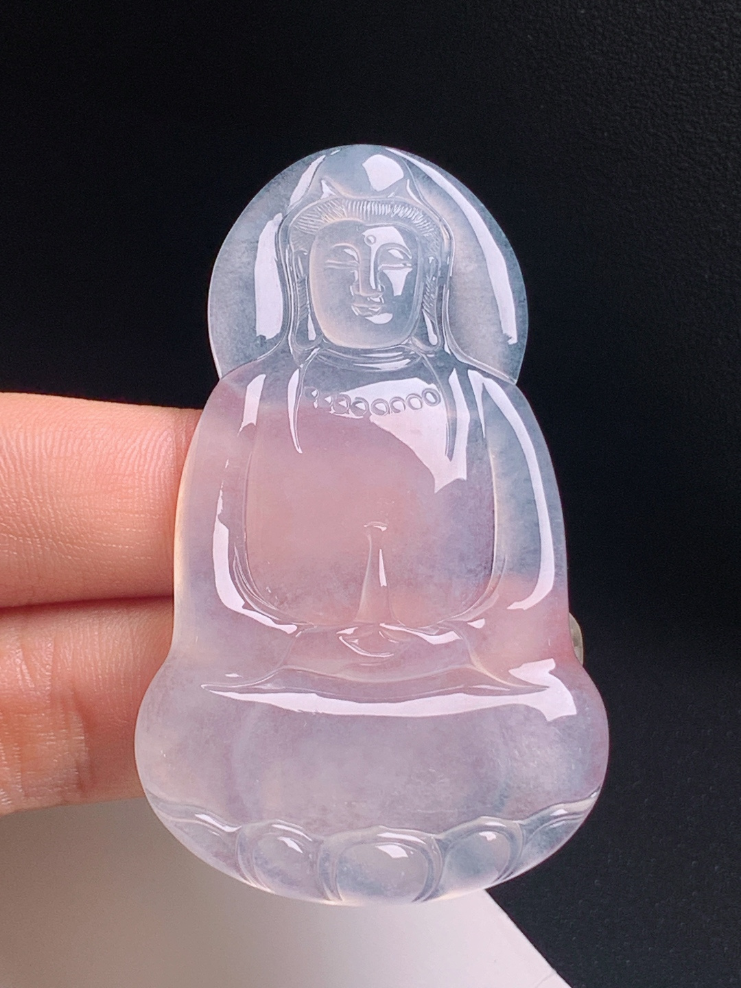 ️ 观音，通透莹润品相端庄，静心护佑平安顺遂 裸石63.1-38.5-5.2 编号2806