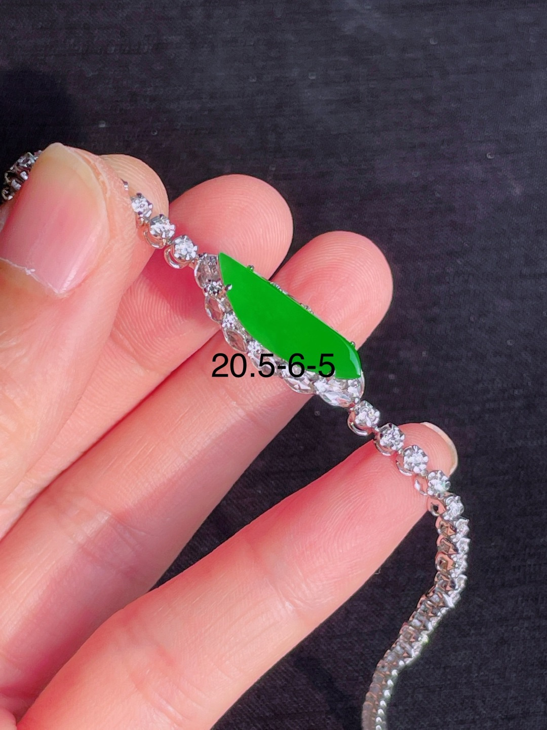 ️绿马眼手链，晶莹剔透，新颖时尚，20.5-6-5