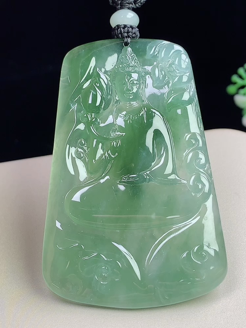 冰飘花观音，无裂，尺寸65-43-5.3mm，L25hdj