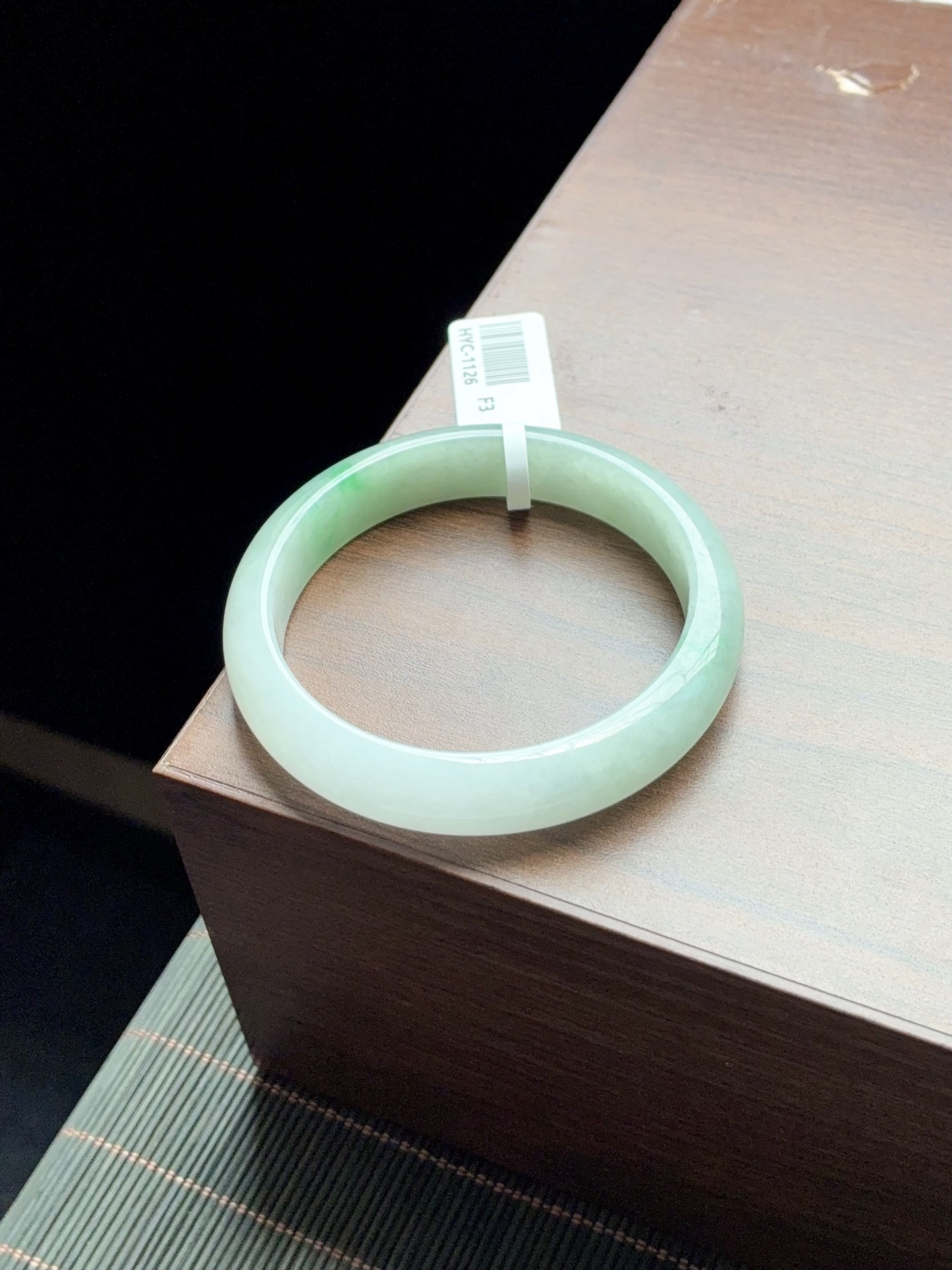 小圈口冰飘绿正圈成品 HYC-1126 ⭕️53.3-11.7-7.3