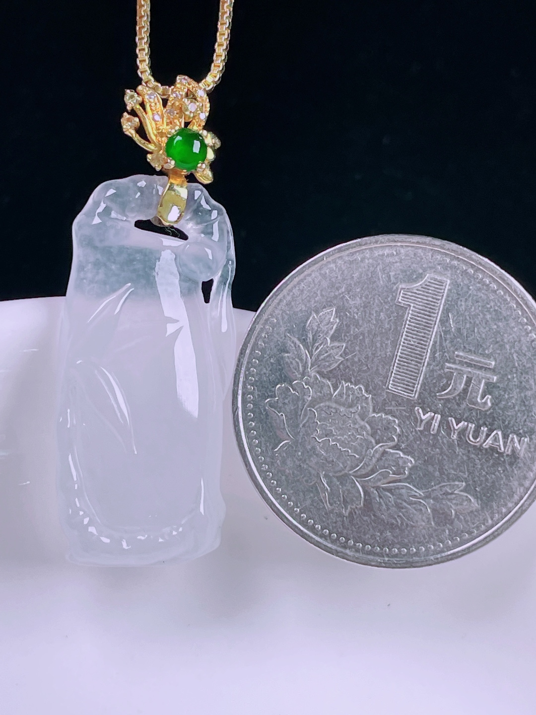 ️节节高升，老种起光，细底通透，尺寸：36裸石29/13.4/4.7mm0625