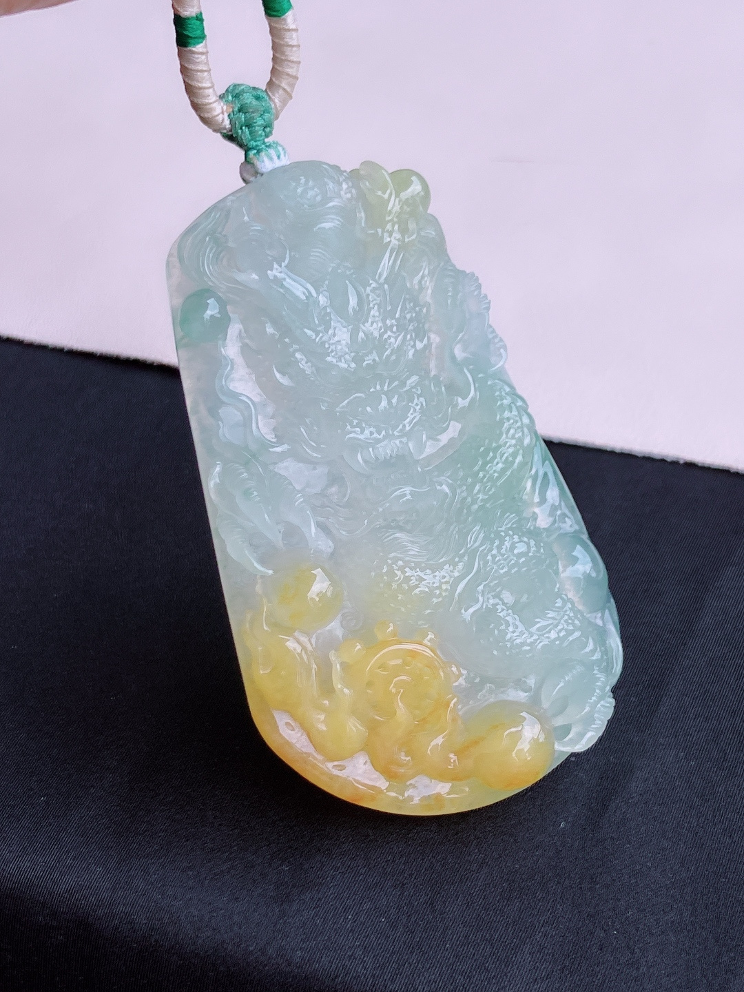 三彩大龙牌，栩栩如生，尺寸70/41.8/10.6/自然光实拍