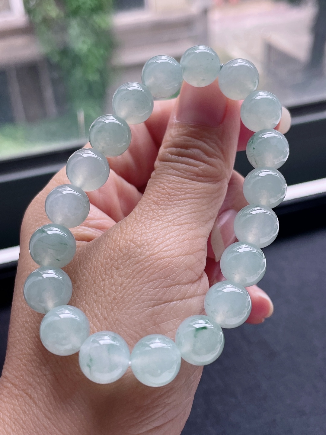 ️ 冰飘花手串 飘花灵动，油润起胶 尺寸：10
