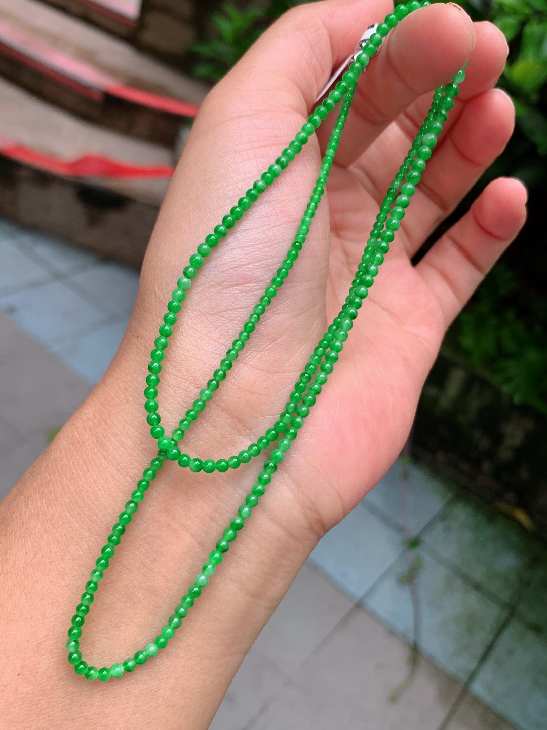 ️ 2.2mm-3.2mm满绿项链