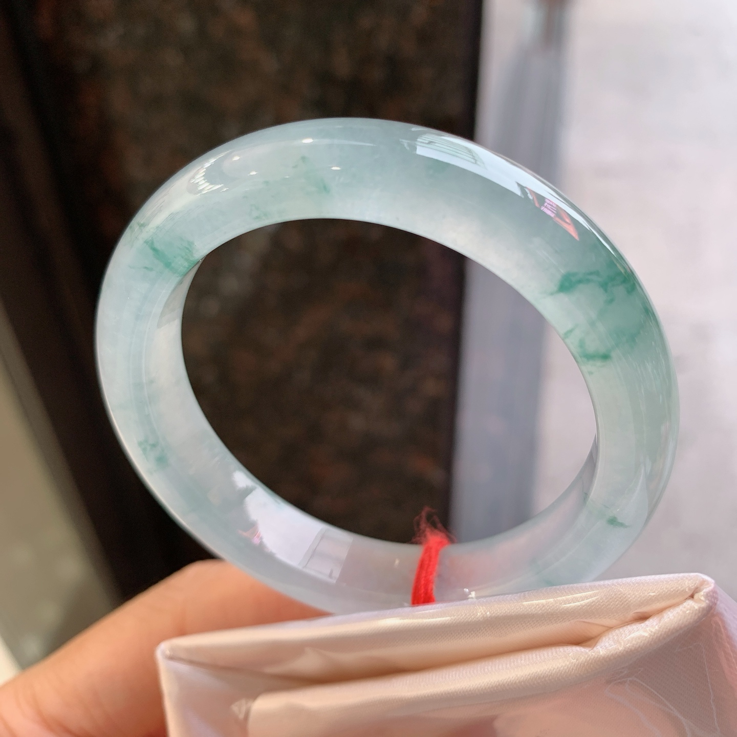 正圈冰飘花 无裂, 尺寸：50.5/10.8/8 小圈口