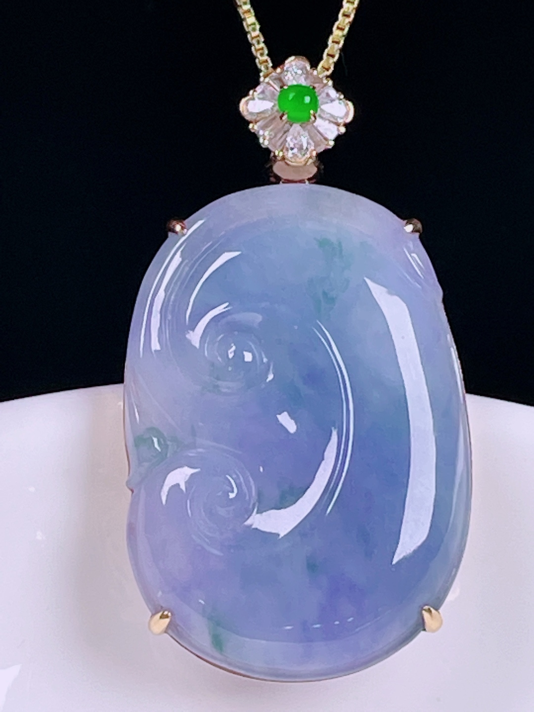 ️如意，老种起光，细底通透，尺寸：38/21/6裸石29.4/21/4mm0626