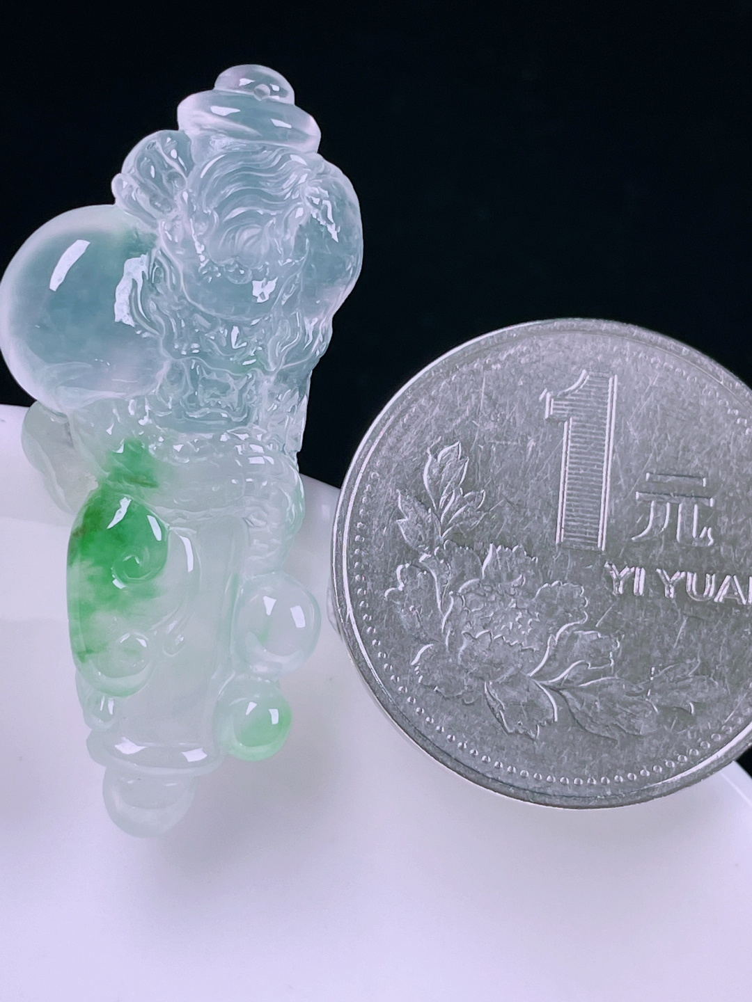 ️冰种龙牌，老种起光，细底通透，尺寸：38.5/17.4/6mm0626