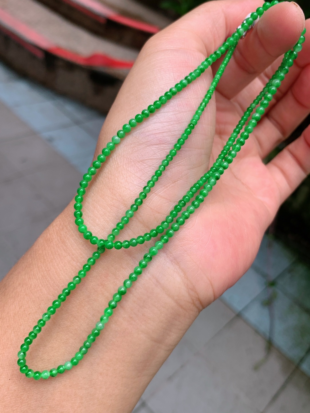 ️ 2.2mm-3.2mm满绿项链