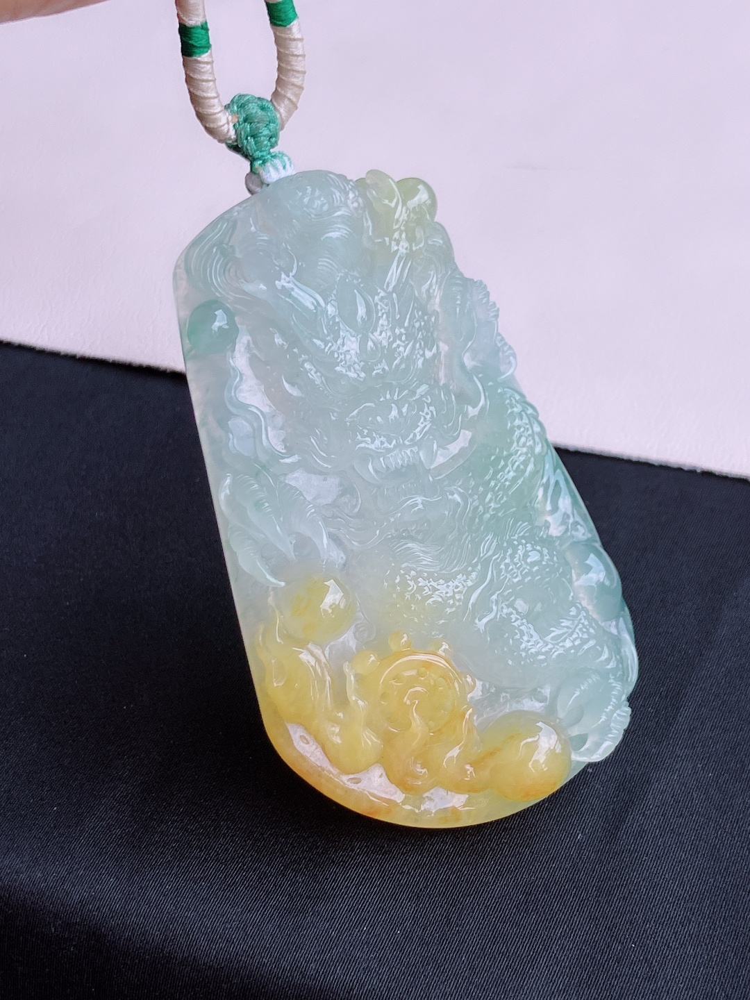 三彩大龙牌，栩栩如生，尺寸70/41.8/10.6/自然光实拍