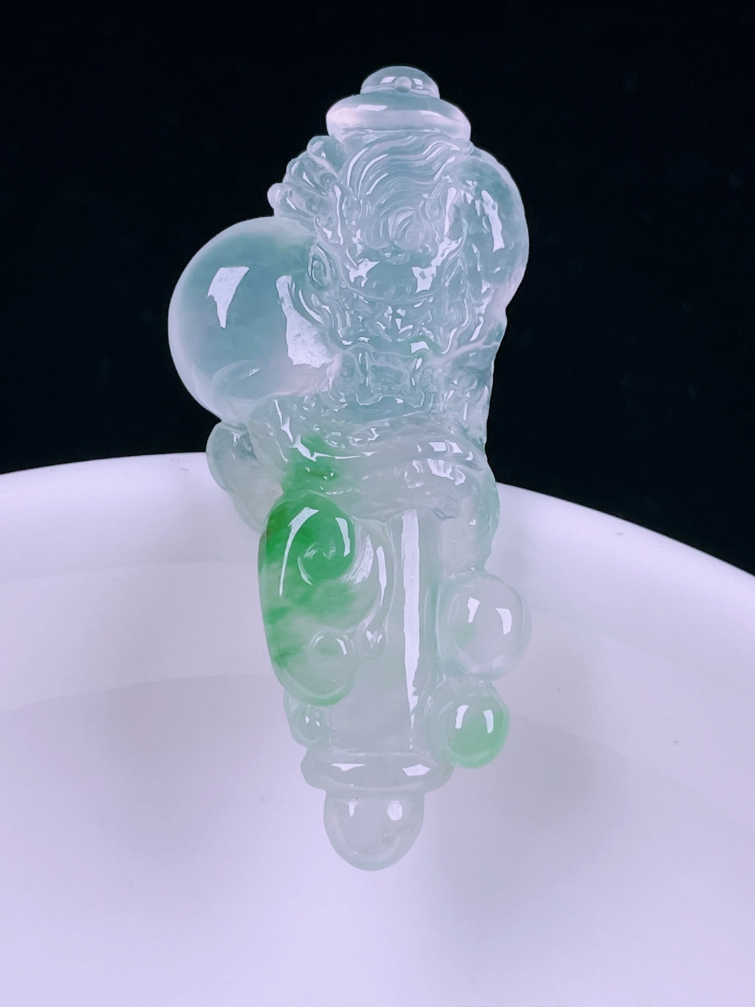 ️冰种龙牌，老种起光，细底通透，尺寸：38.5/17.4/6mm0626