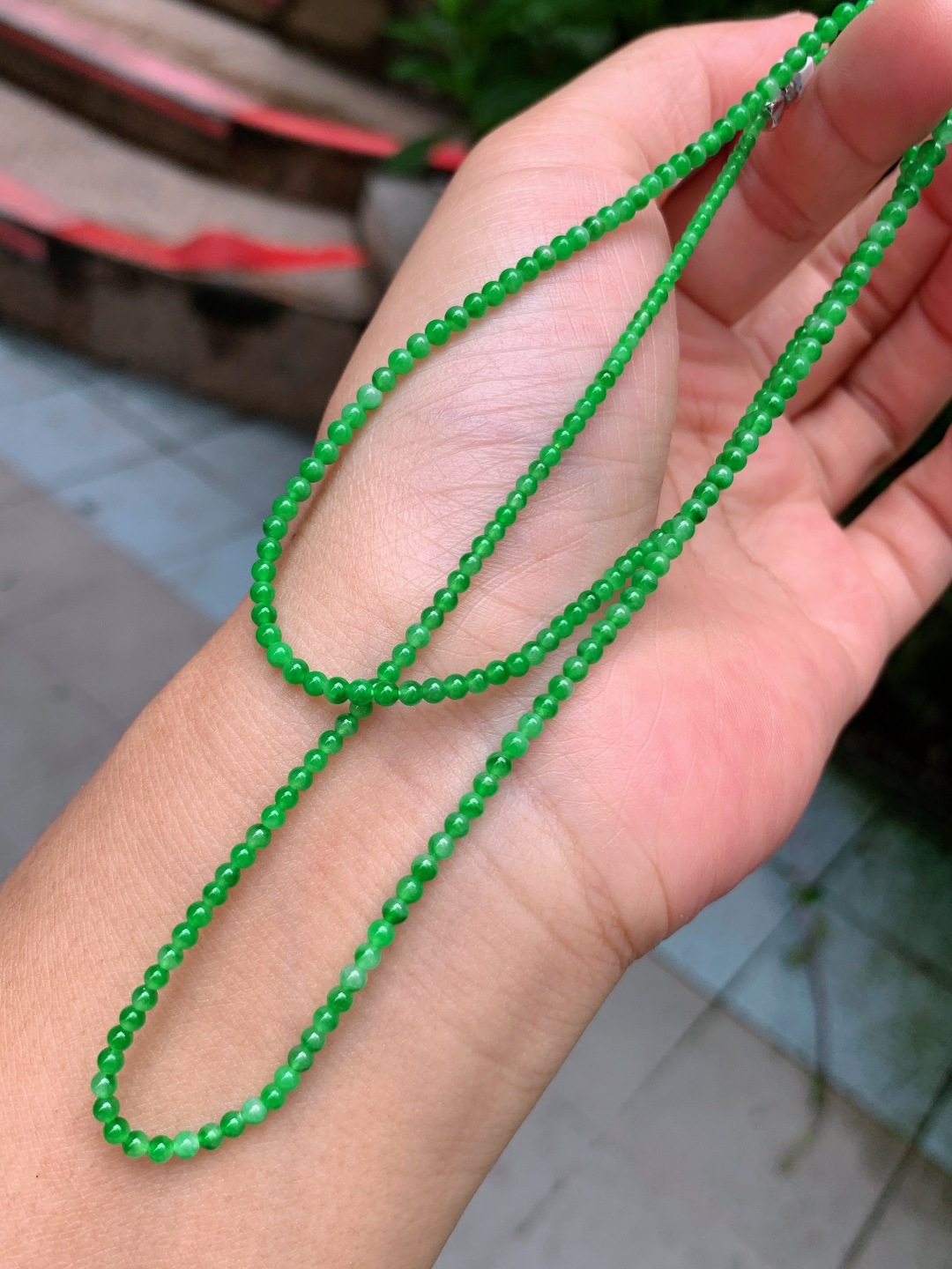 ️ 2.2mm-3.2mm满绿项链