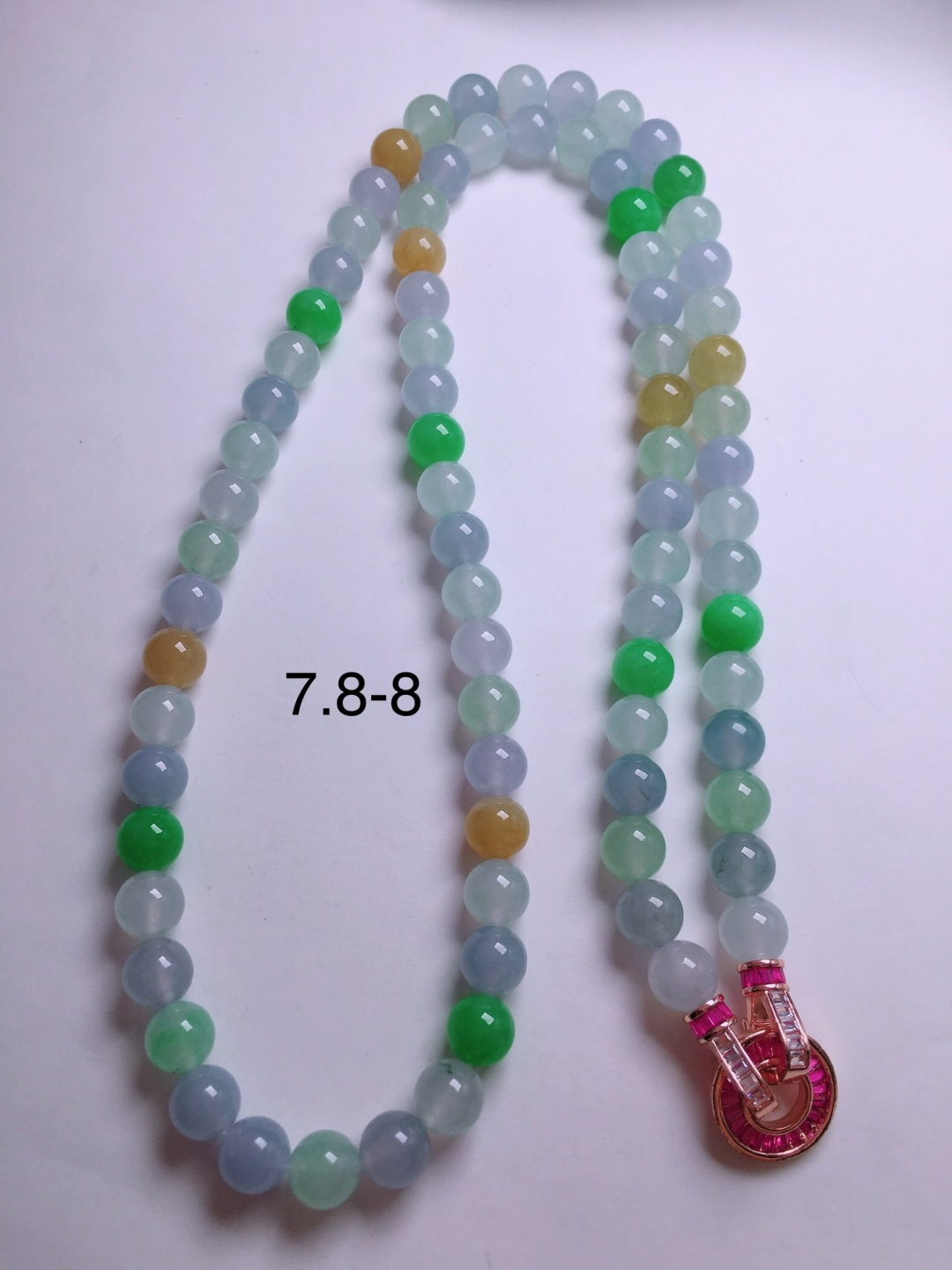 ️多宝珠子项链，晶莹剔透，新颖时尚，7.8-8
