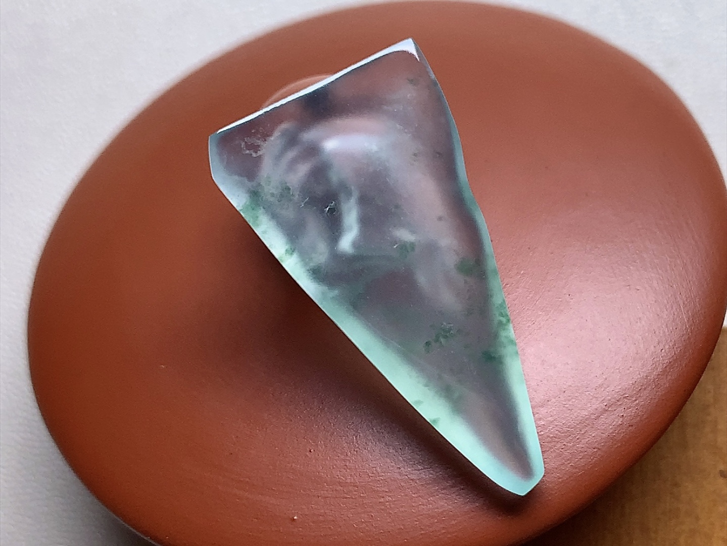 ️ 玻璃种飘花观音牌 品质起胶感，飘花色泽漂亮，尺寸30.5*16.6*4.4