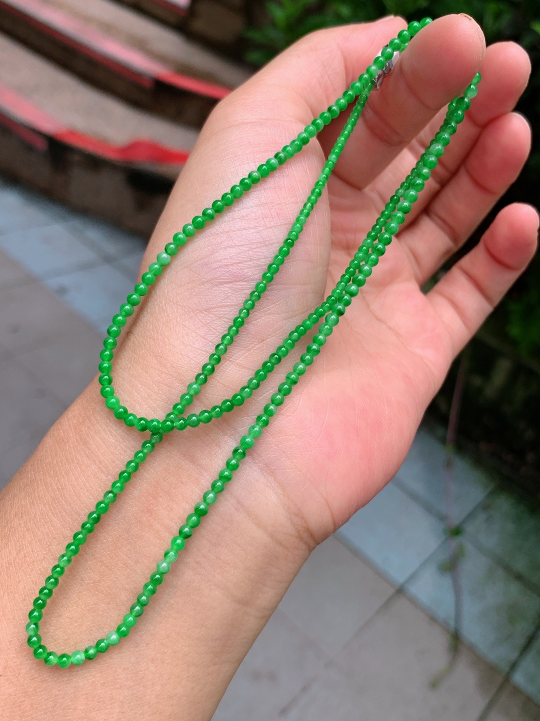 ️ 2.2mm-3.2mm满绿项链
