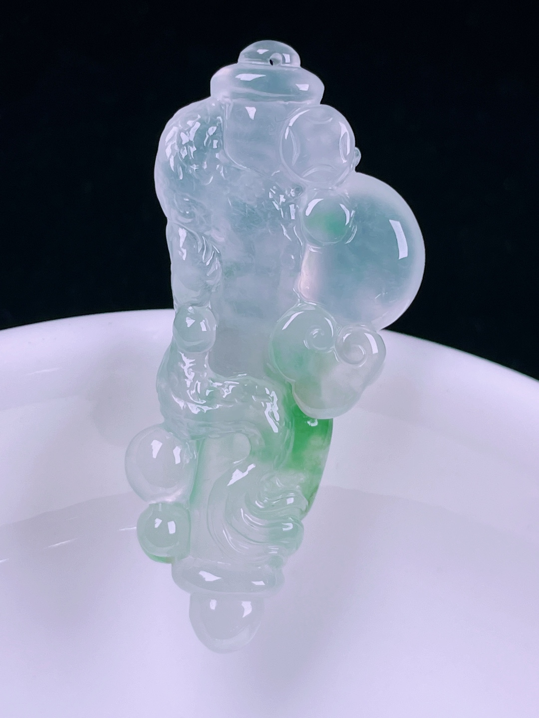 ️冰种龙牌，老种起光，细底通透，尺寸：38.5/17.4/6mm0626