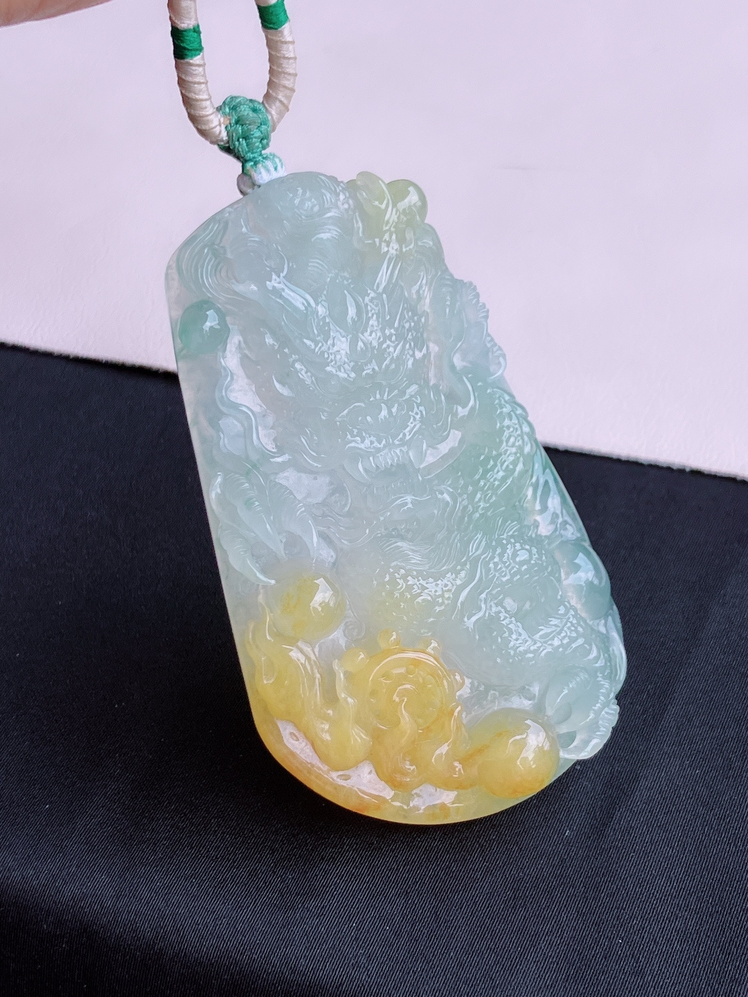 三彩大龙牌，栩栩如生，尺寸70/41.8/10.6/自然光实拍