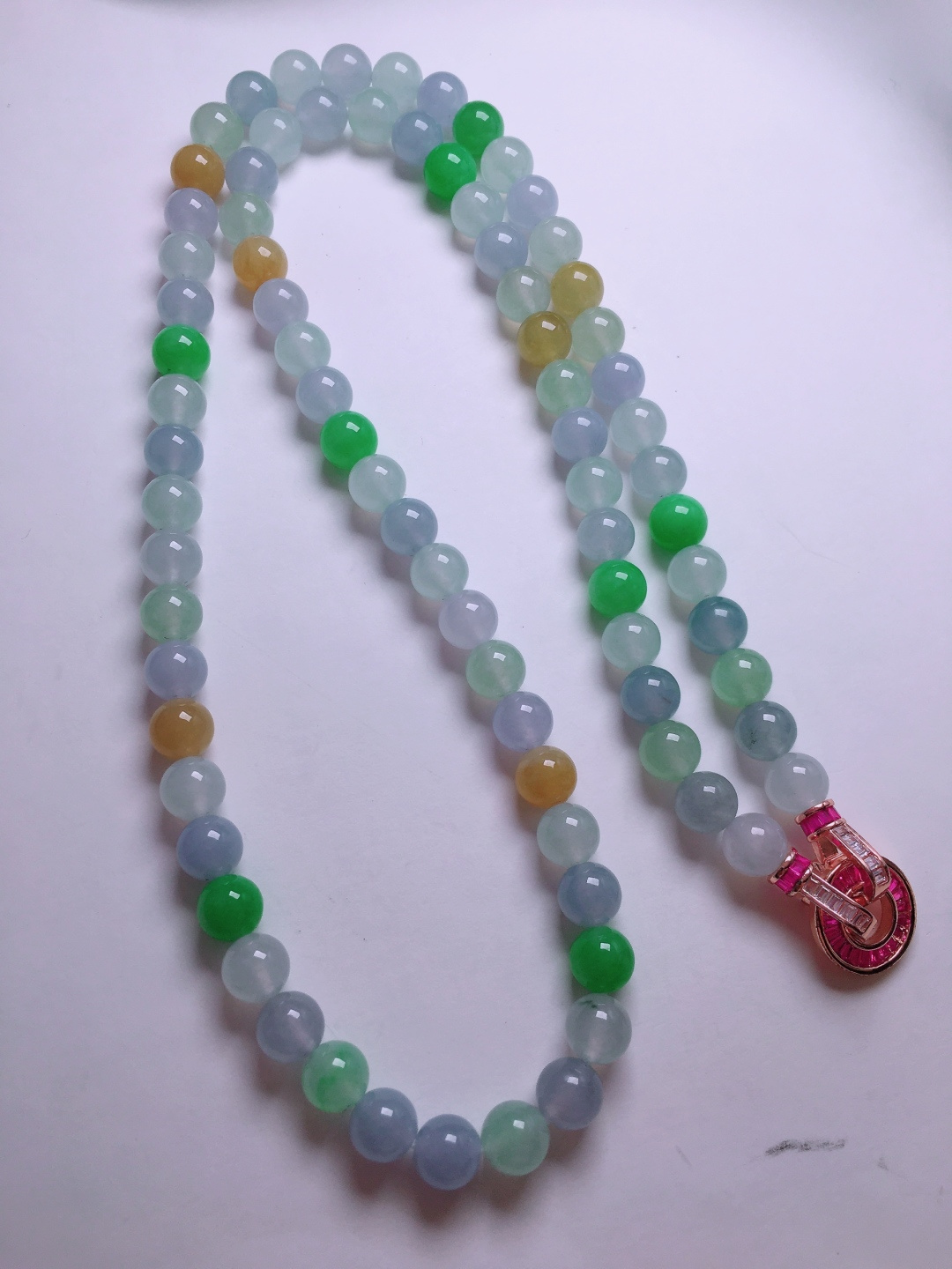 ️多宝珠子项链，晶莹剔透，新颖时尚，7.8-8
