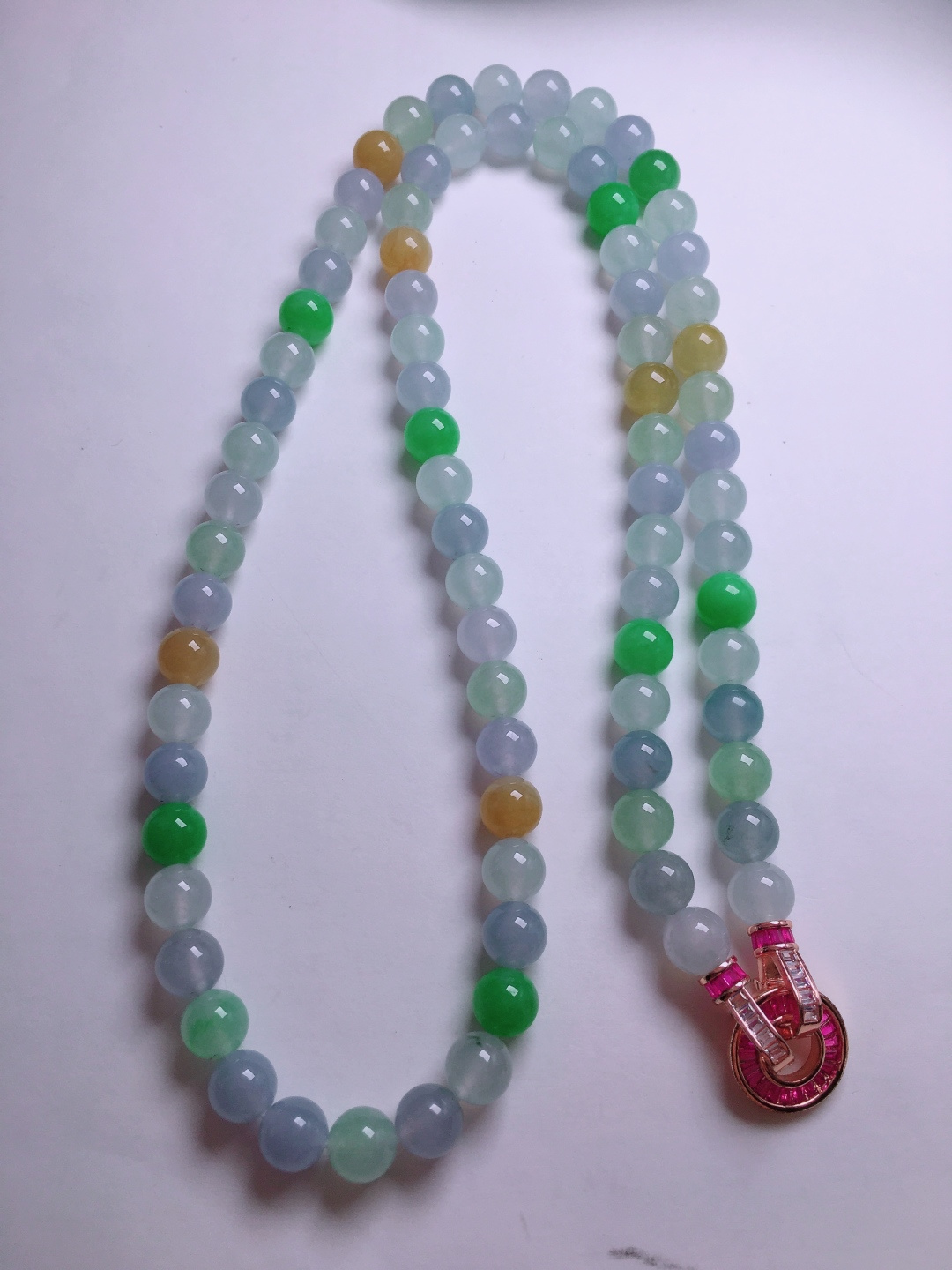 ️多宝珠子项链，晶莹剔透，新颖时尚，7.8-8