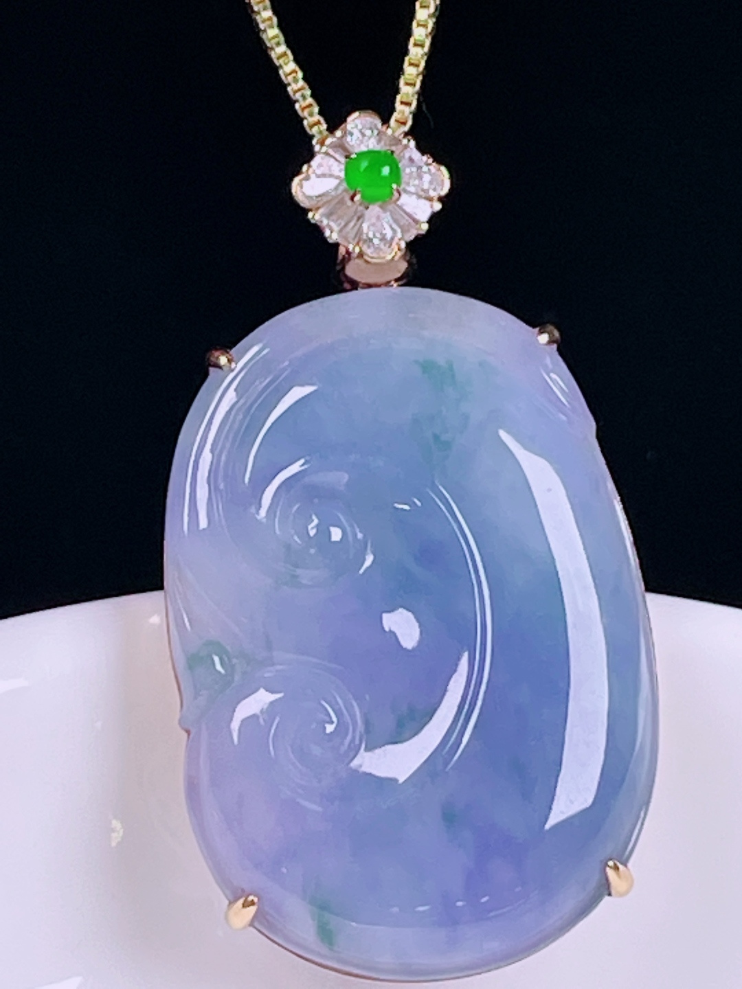 ️如意，老种起光，细底通透，尺寸：38/21/6裸石29.4/21/4mm0626
