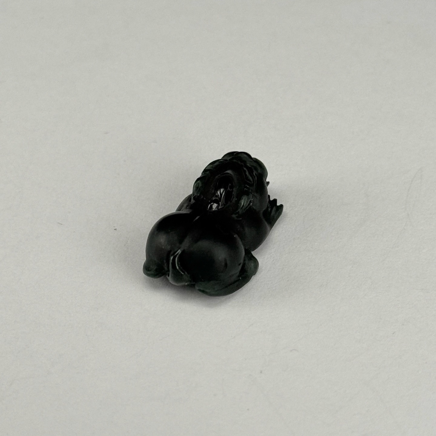 墨翠貔貅  尺寸26.2