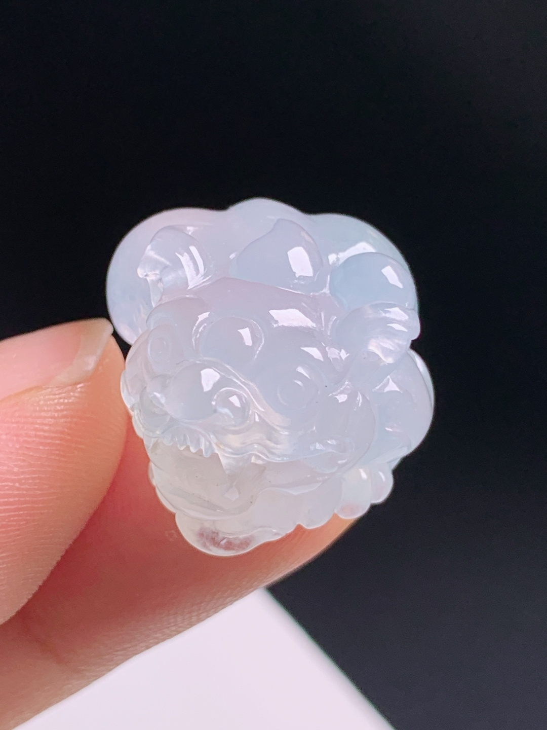 ️ 貔貅，冰润通透立体精雕，招财守财品相 080624