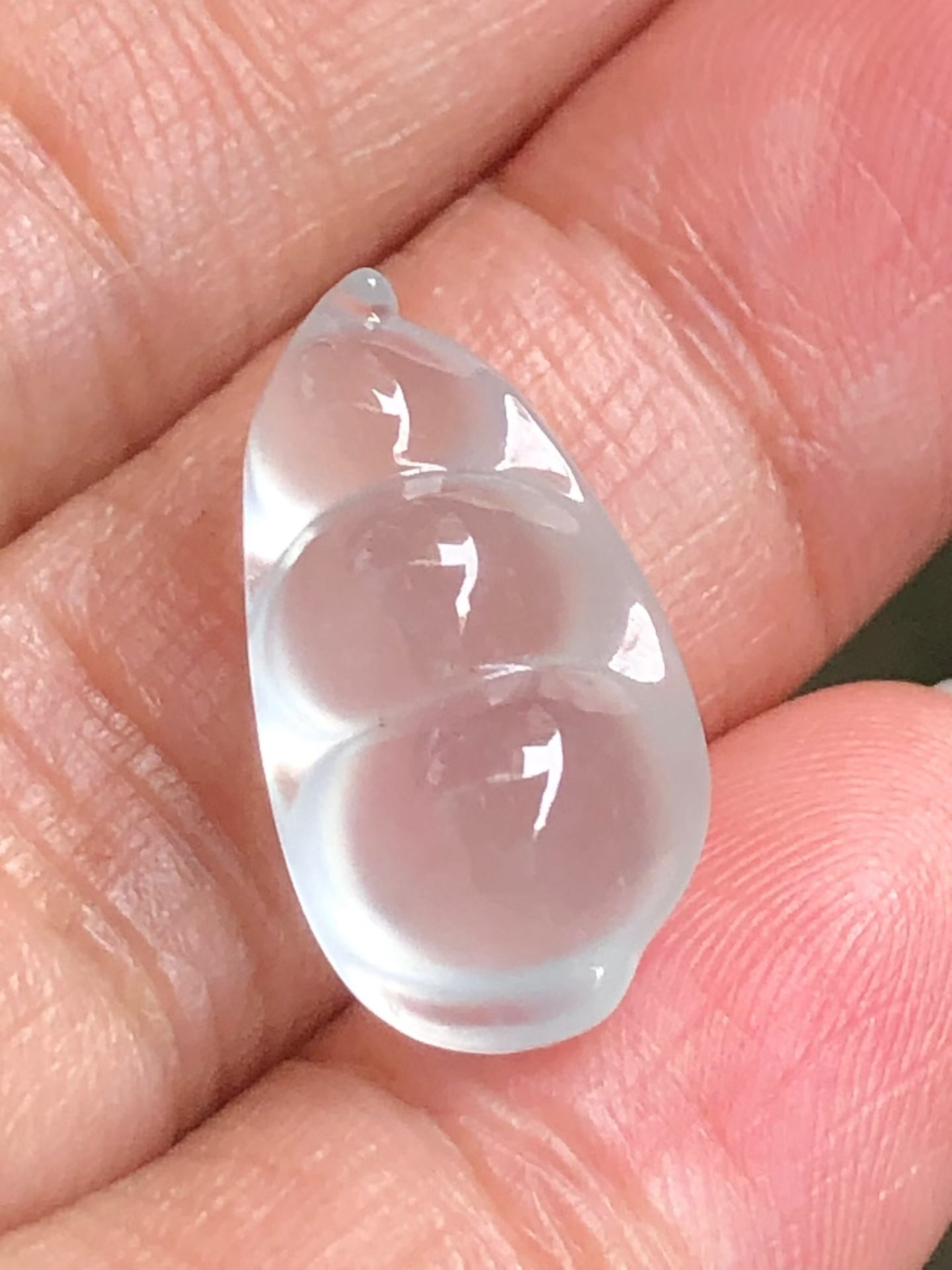 ️ 福豆，冰透纯净，饱满厚装。尺寸 16.5×9×7.3