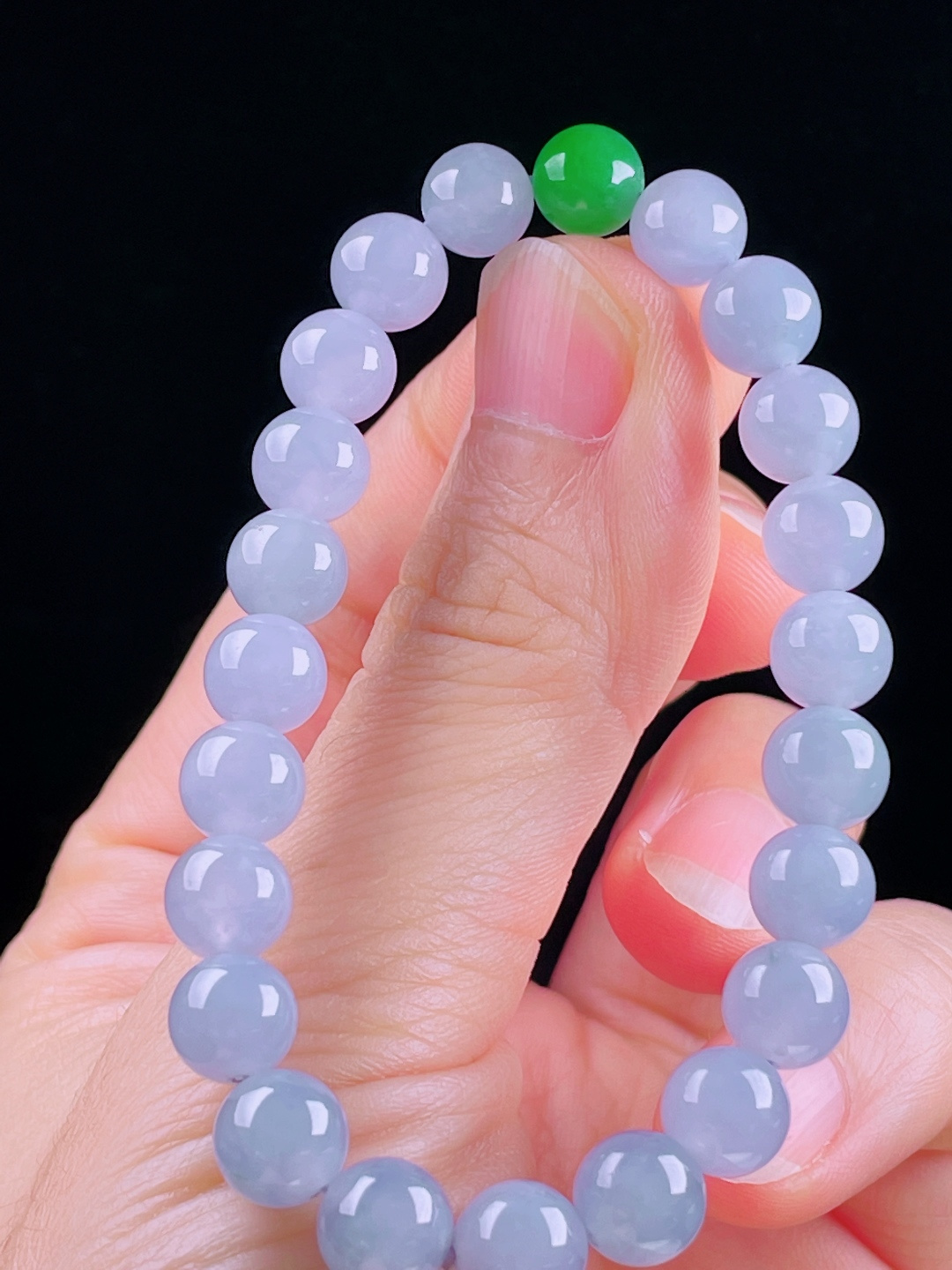 ️冰紫手串，老种起光，细底通透，尺寸：7.7mm0627