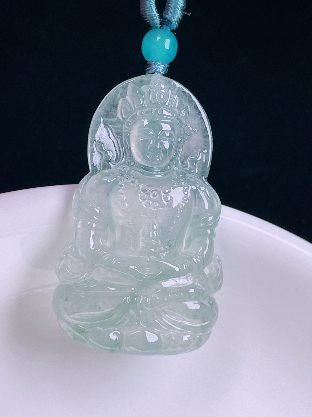 ️高冰度母，老种起光，细底通透，尺寸：33.7/21/3.8mm0627