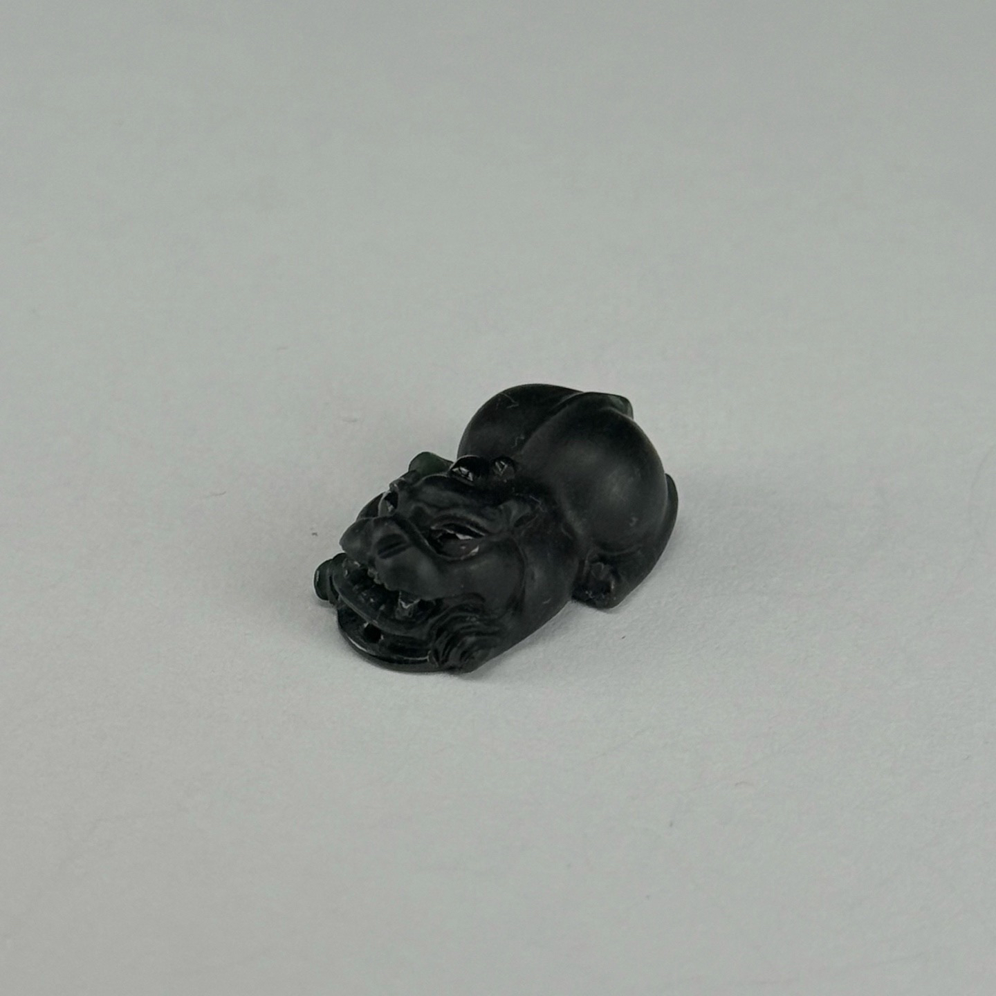 墨翠貔貅  尺寸26.2