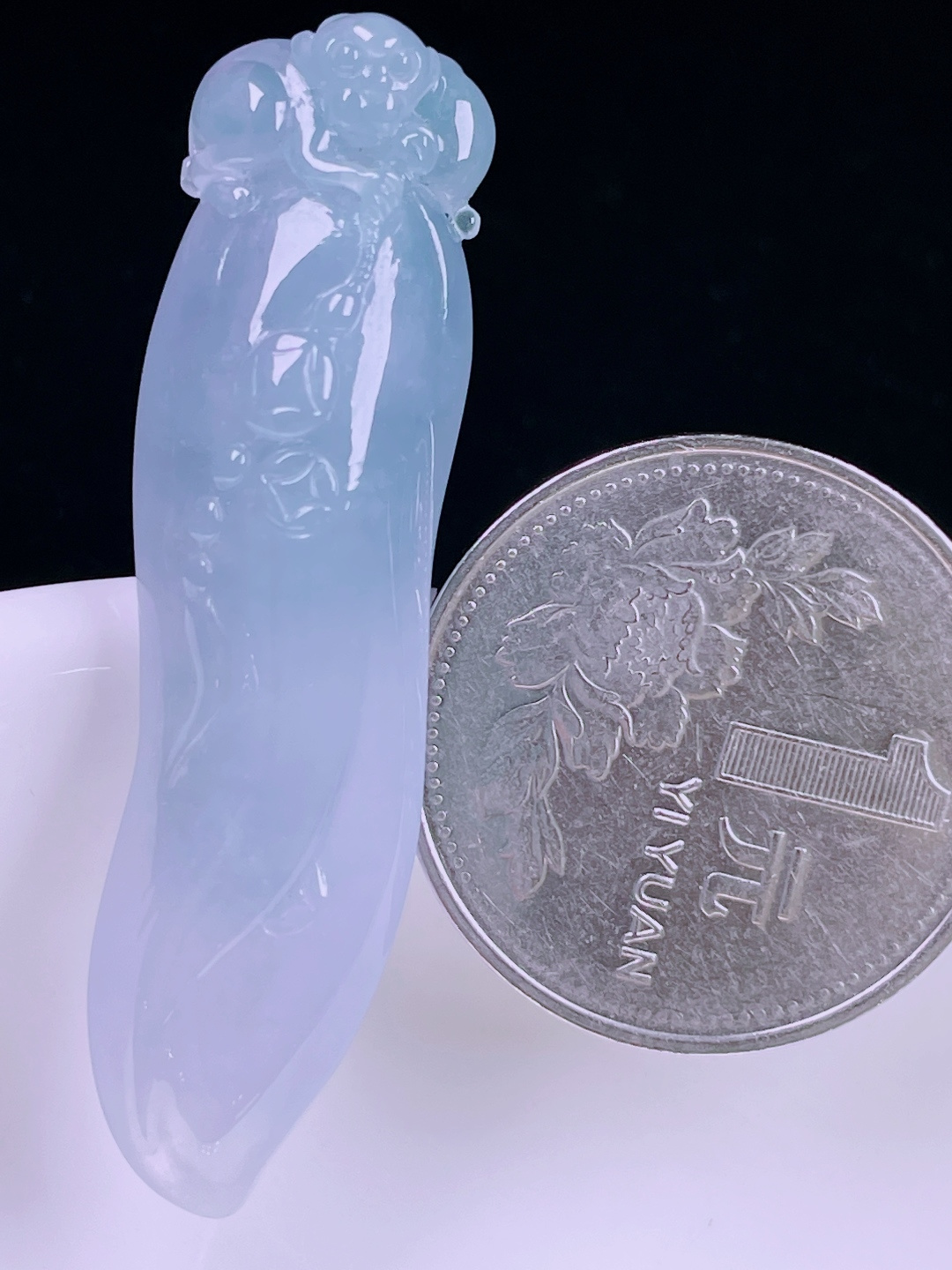️冰紫福瓜，老种起光，细底通透，尺寸：47/12.8/8.3mm0627