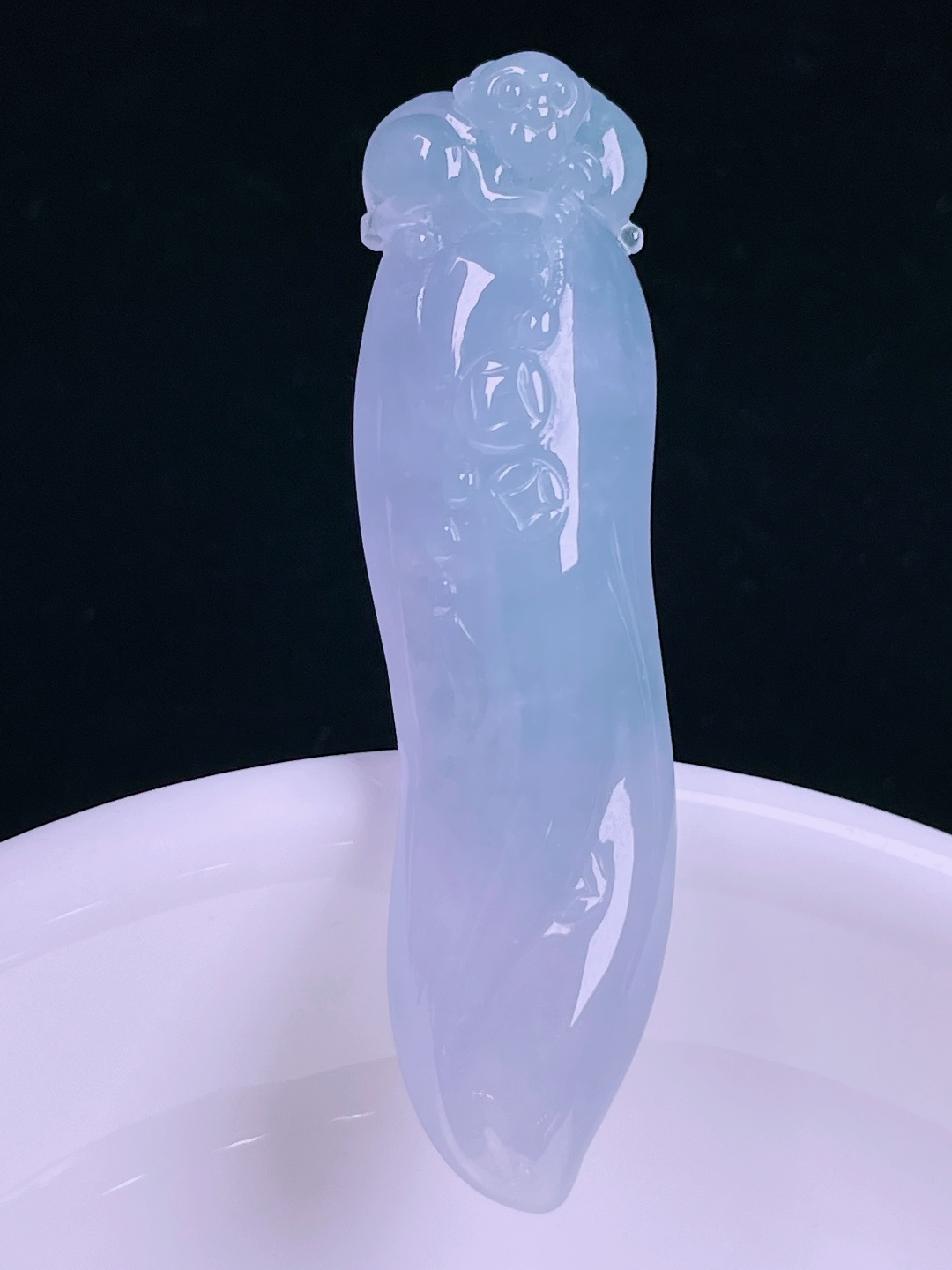 ️冰紫福瓜，老种起光，细底通透，尺寸：47/12.8/8.3mm0627