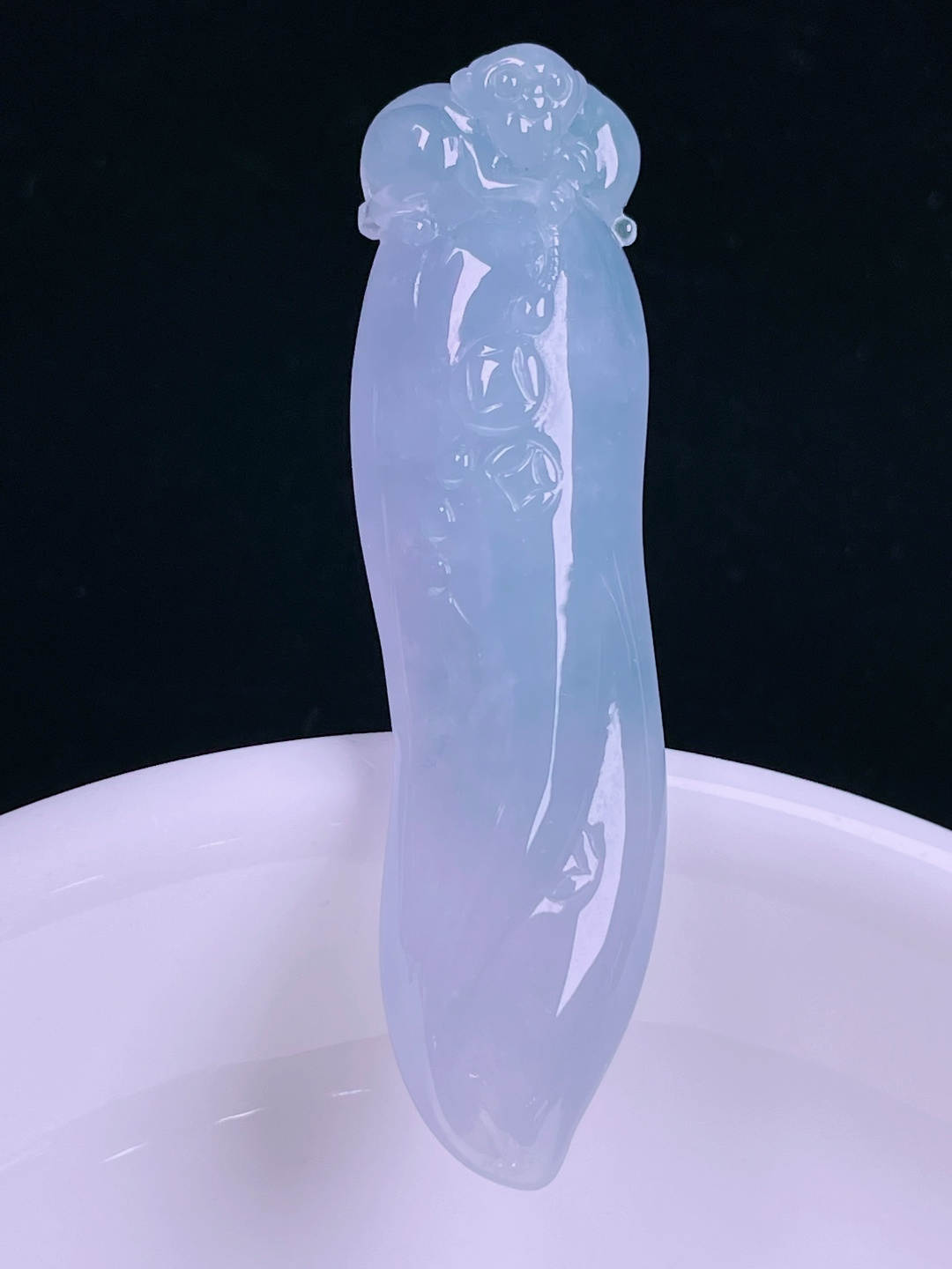 ️冰紫福瓜，老种起光，细底通透，尺寸：47/12.8/8.3mm0627